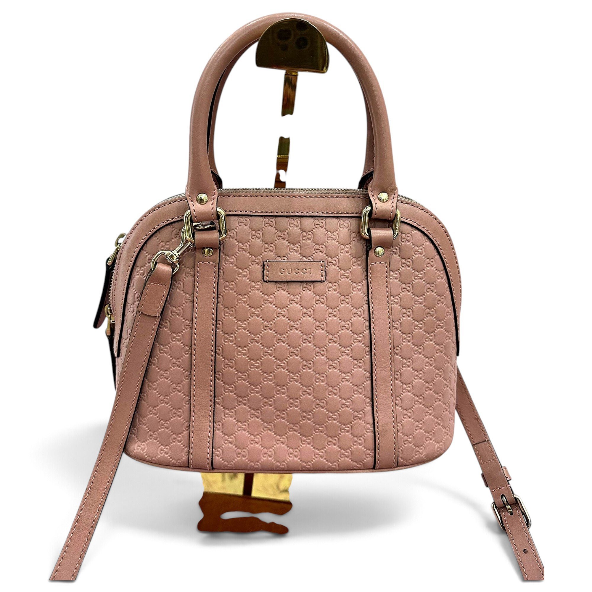 Ophidia Dome leather handbag