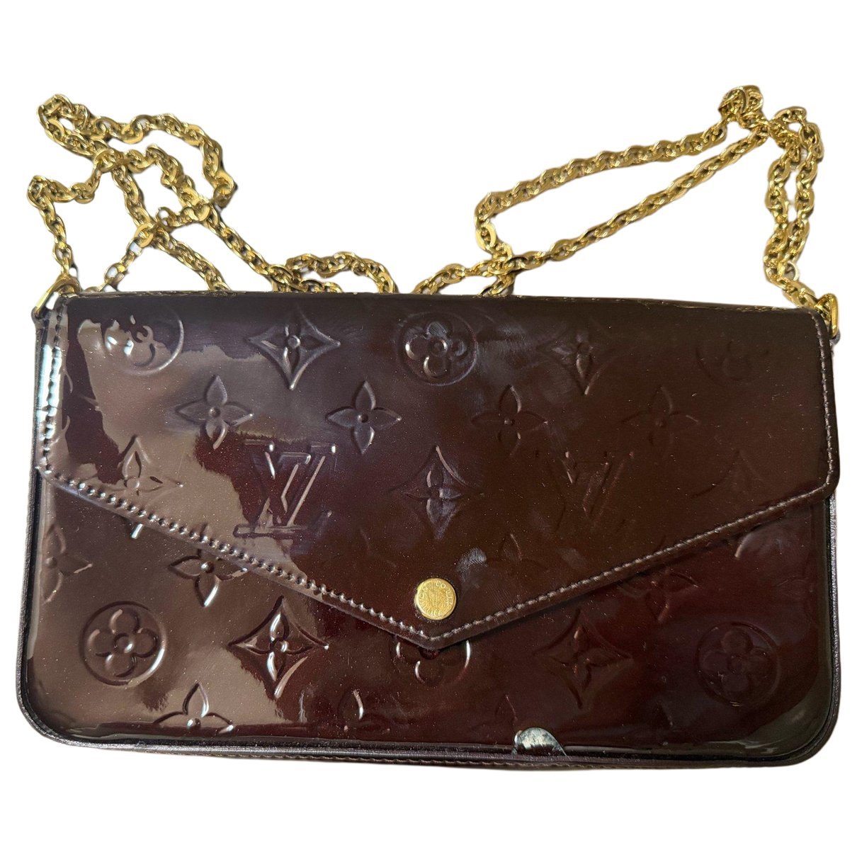 Félicie patent leather crossbody bag