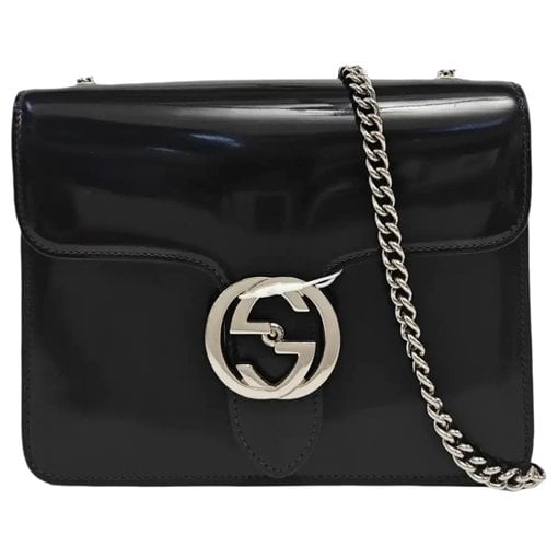 Patent leather crossbody bag