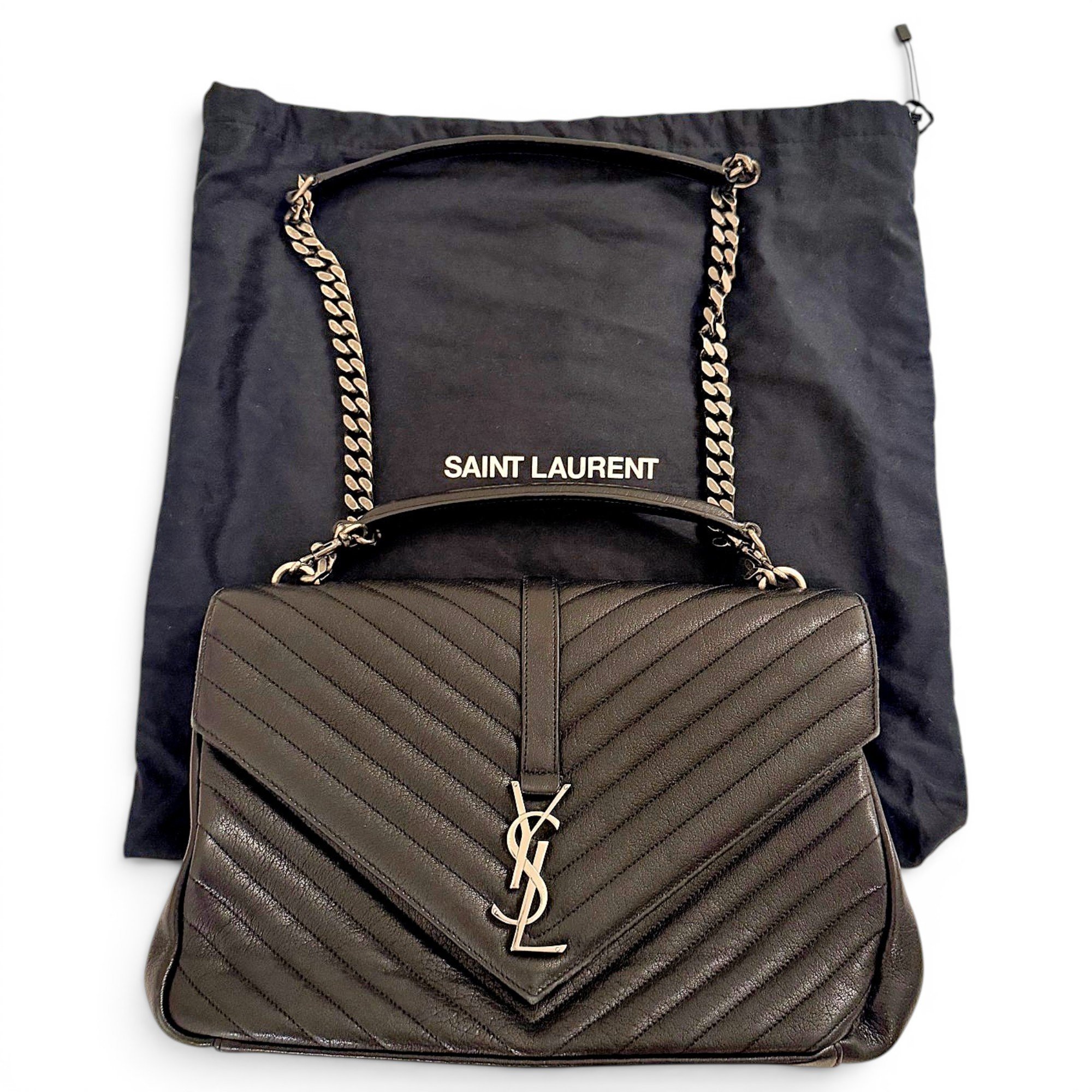 Collége monogramme leather handbag