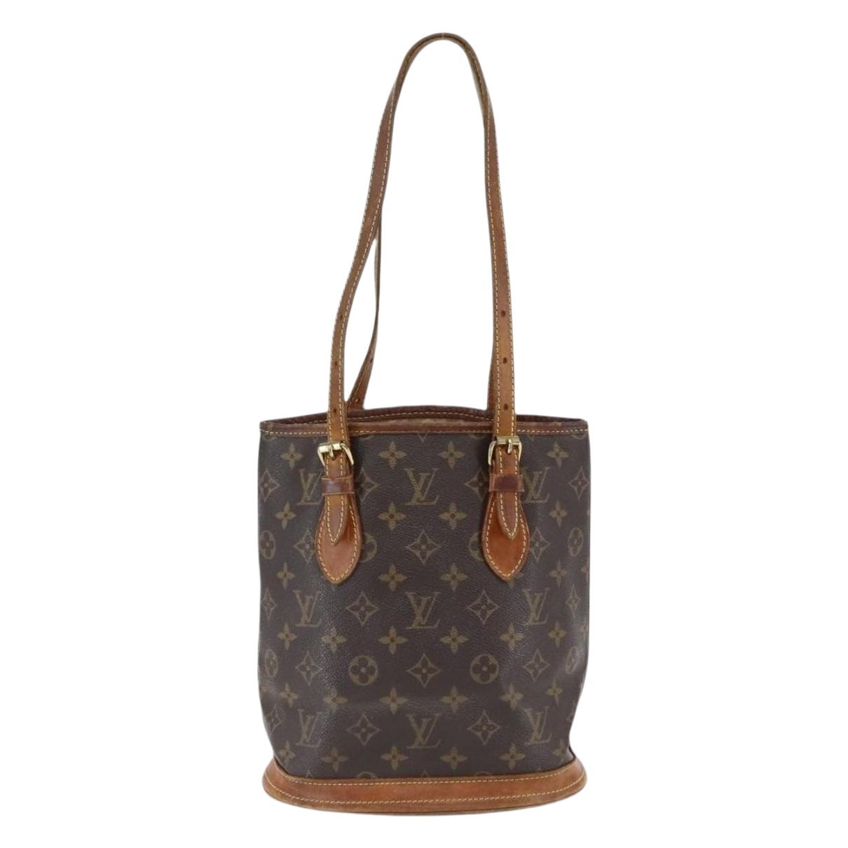 Bucket leather handbag