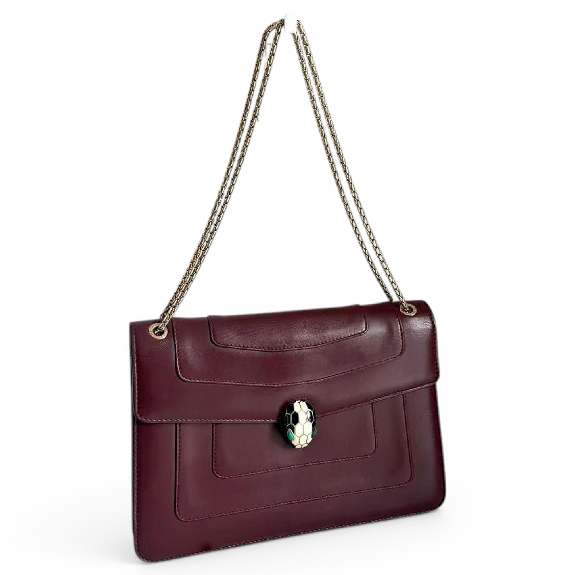 Bvlgari Serpenti leather handbag