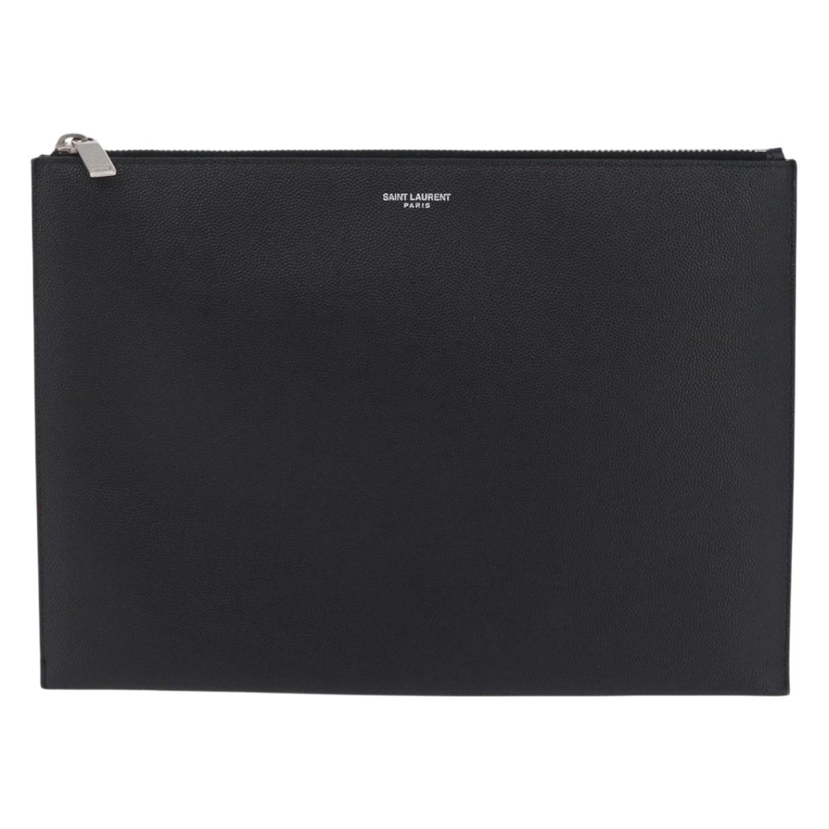 Leather clutch bag
