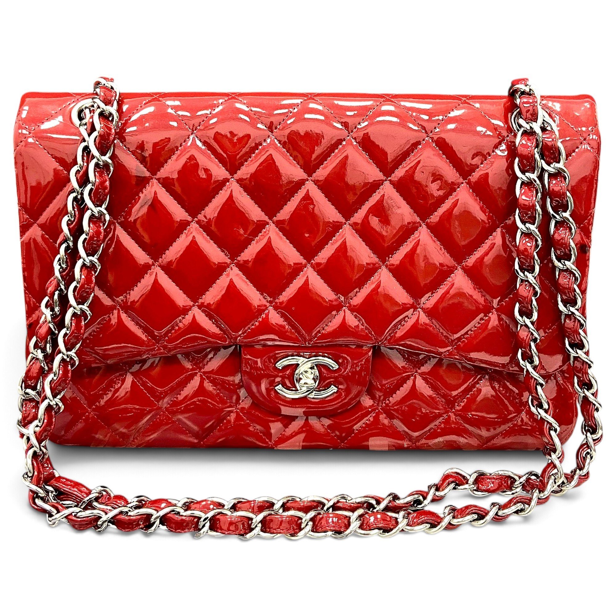 Timeless/Classique patent leather handbag