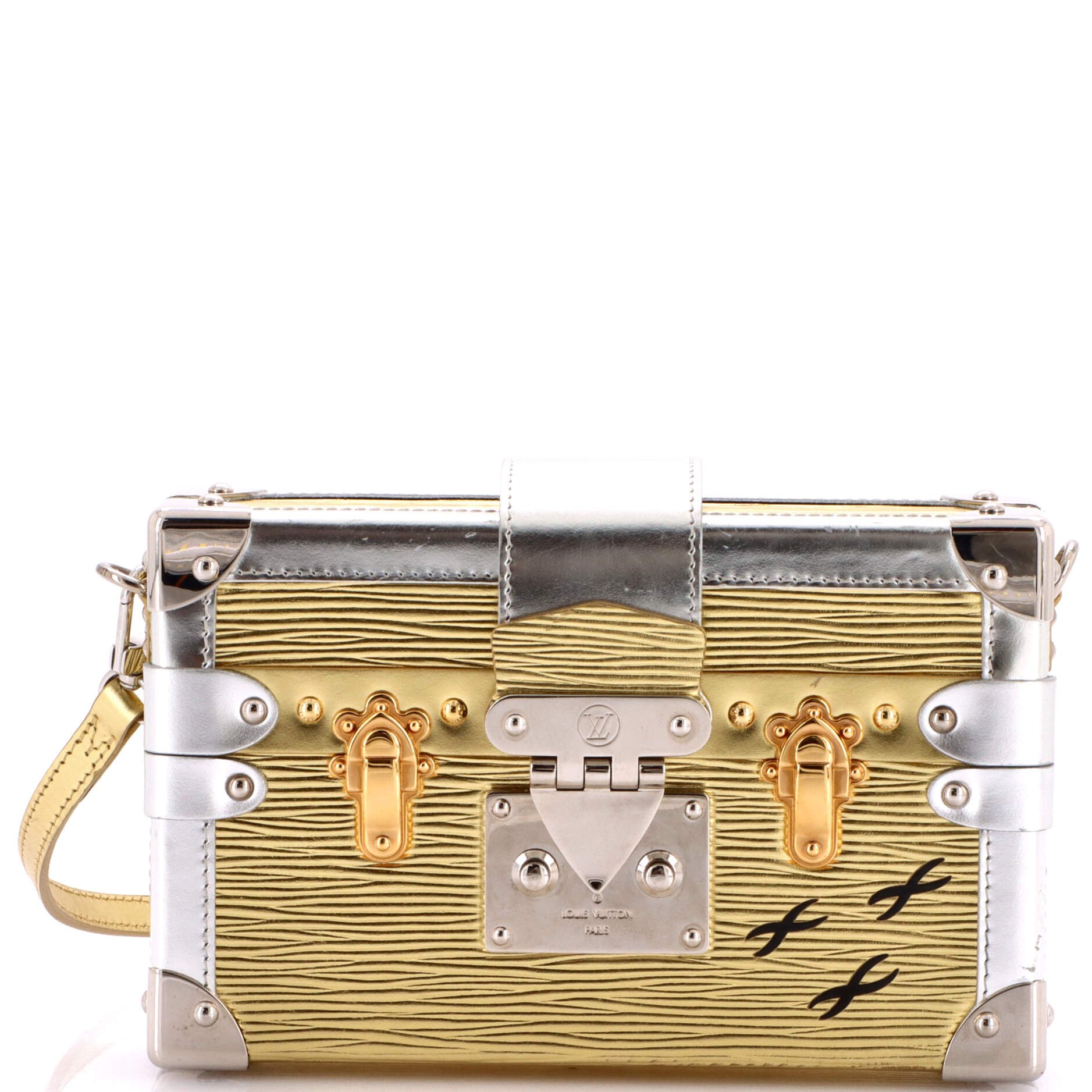 Louis Vuitton Petite Malle Handbag Epi Leather