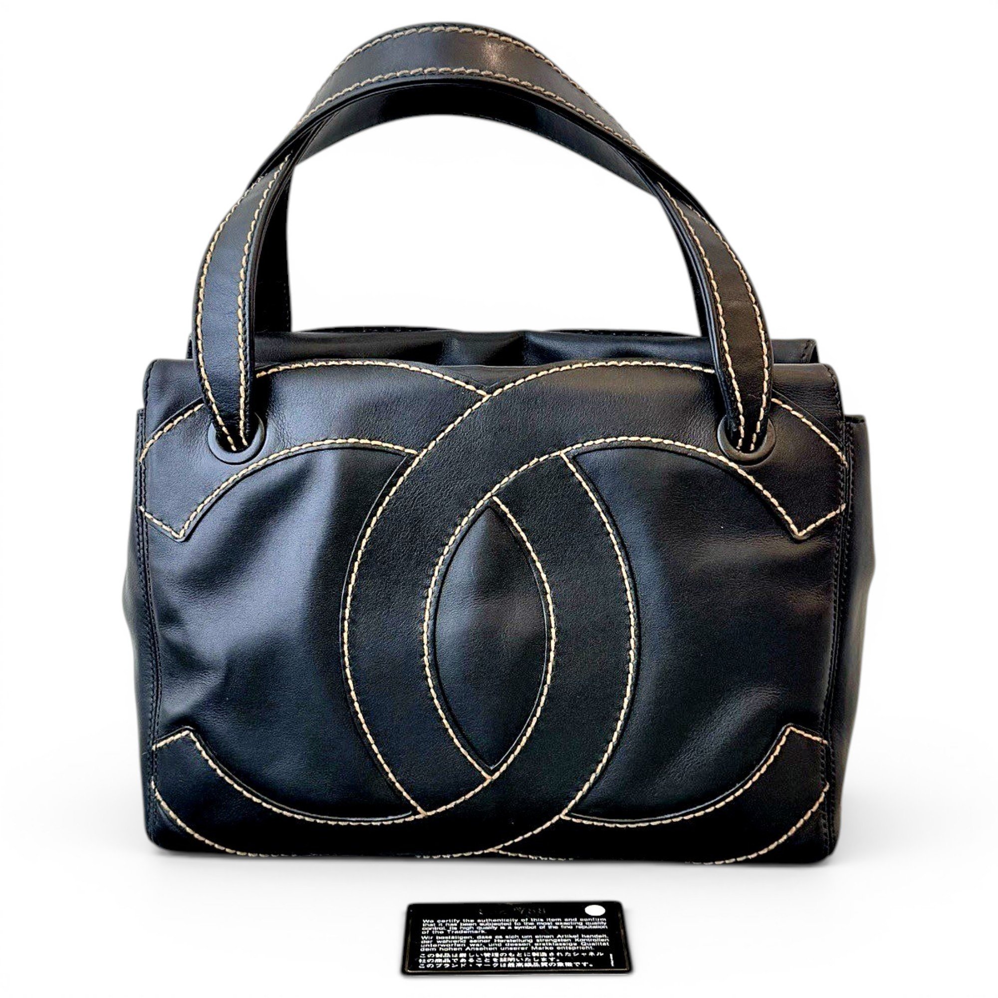 Leather tote