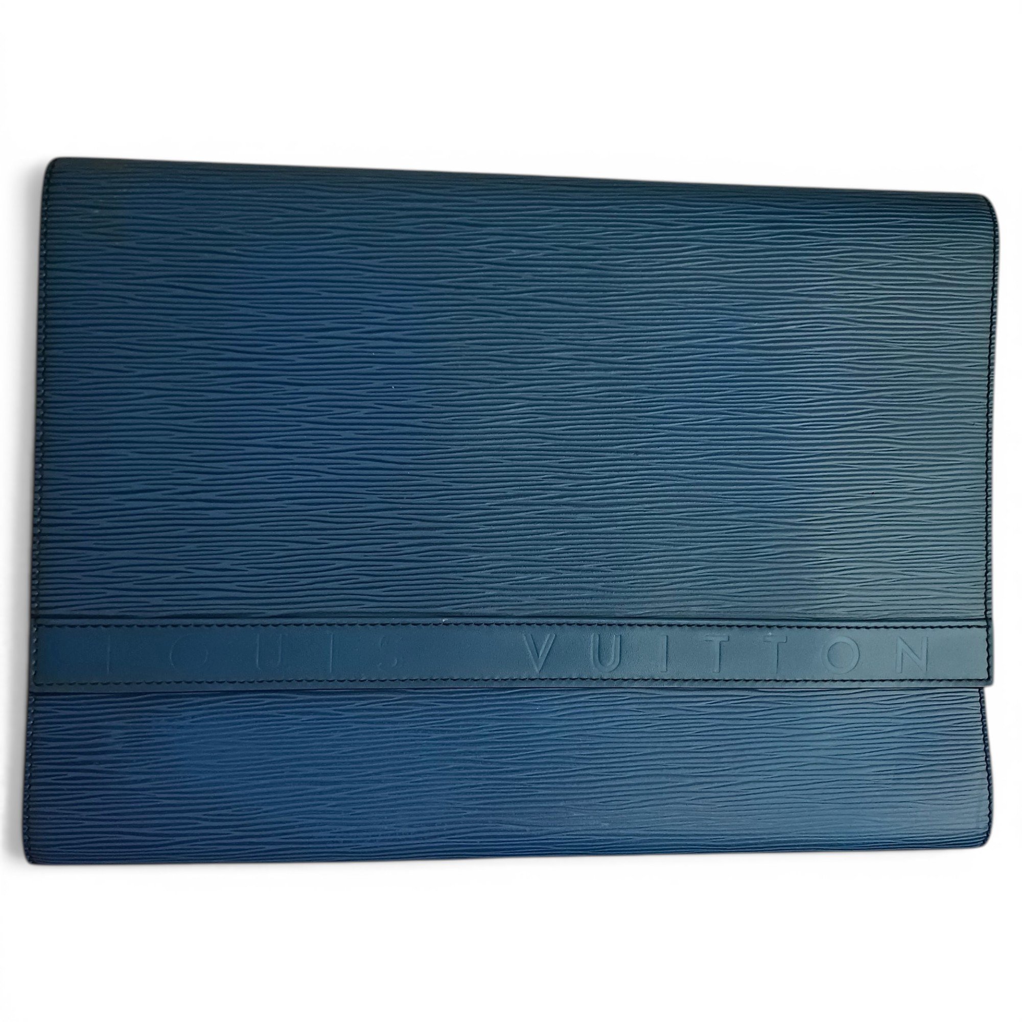 Leather clutch bag