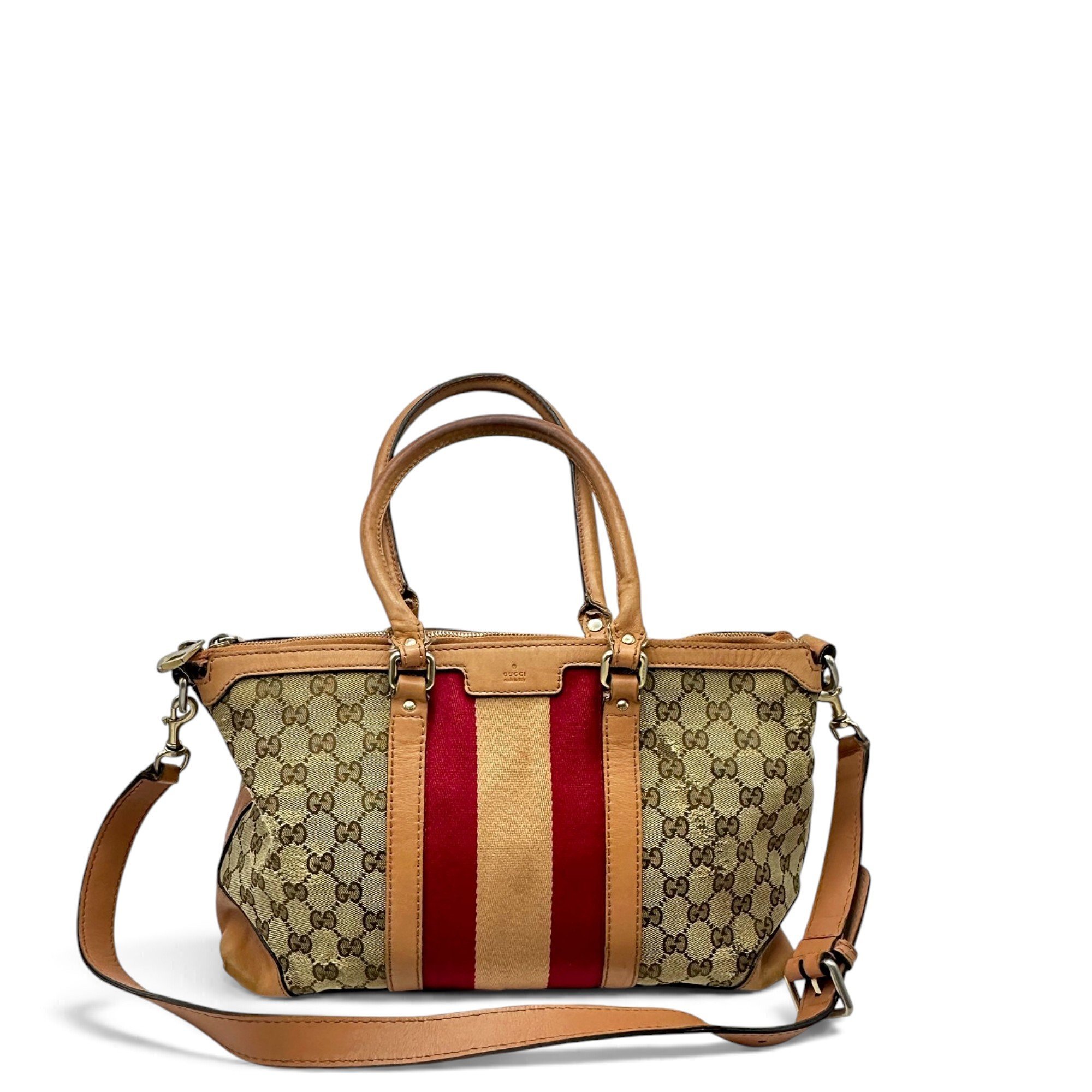 Boston leather bowling bag
