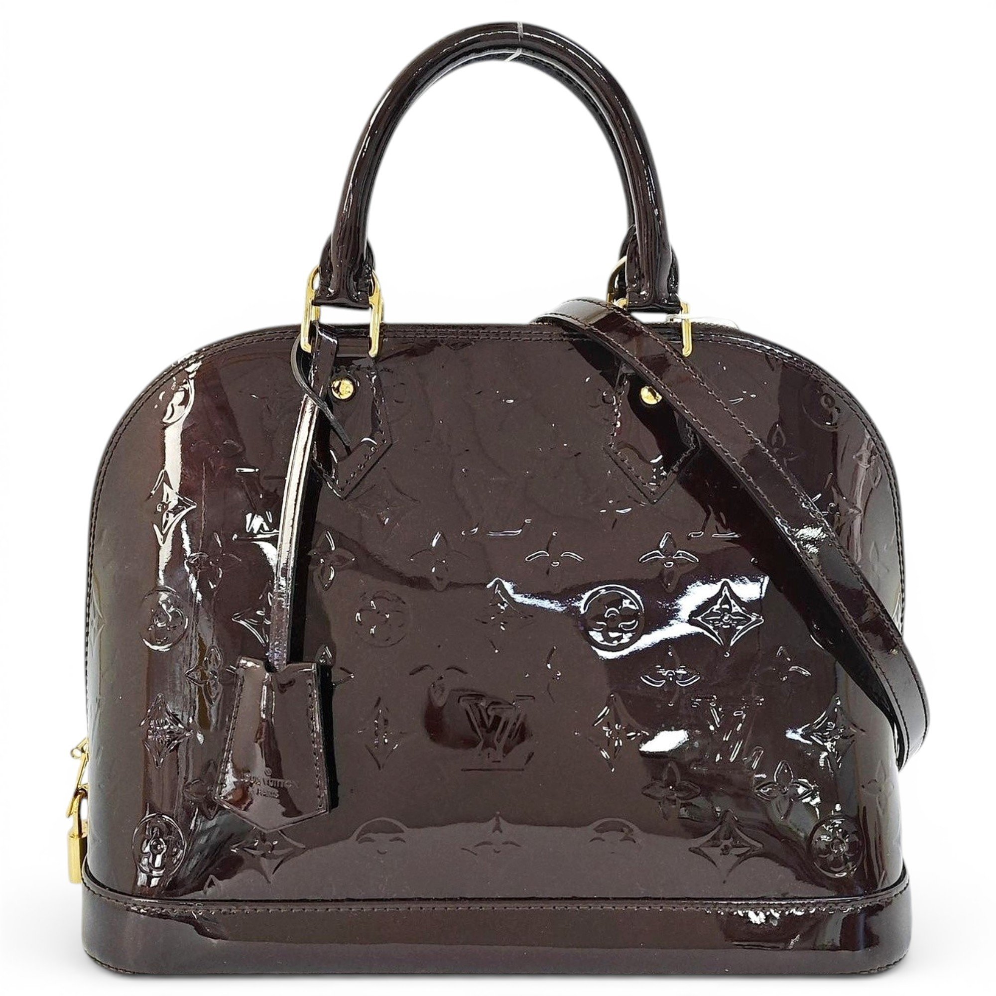 Alma patent leather handbag
