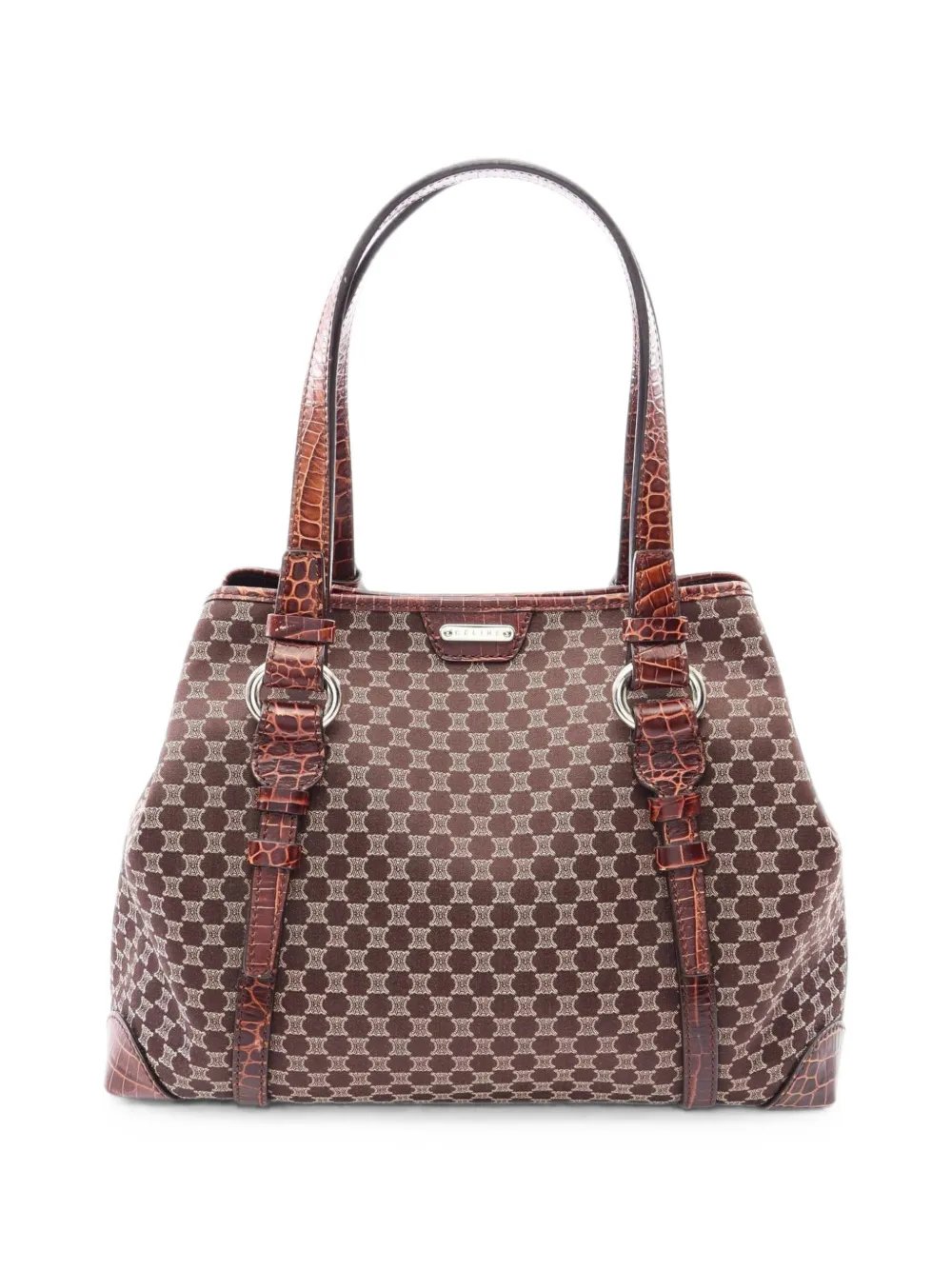 2010s Macadam croc-embossed tote bag