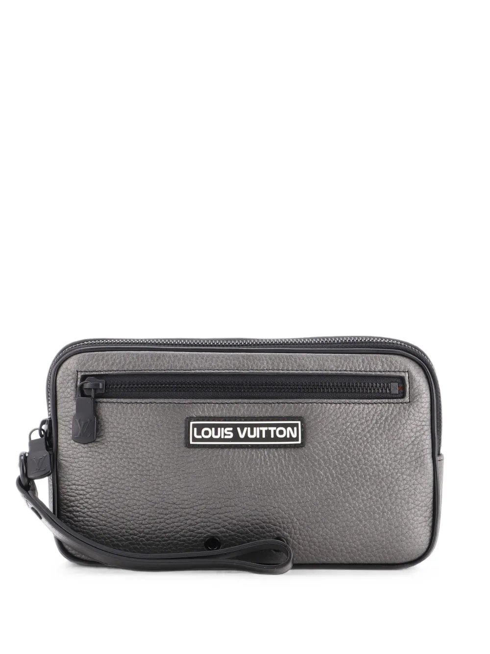 Alpha Wristlet Taurillon Leather clutch bag