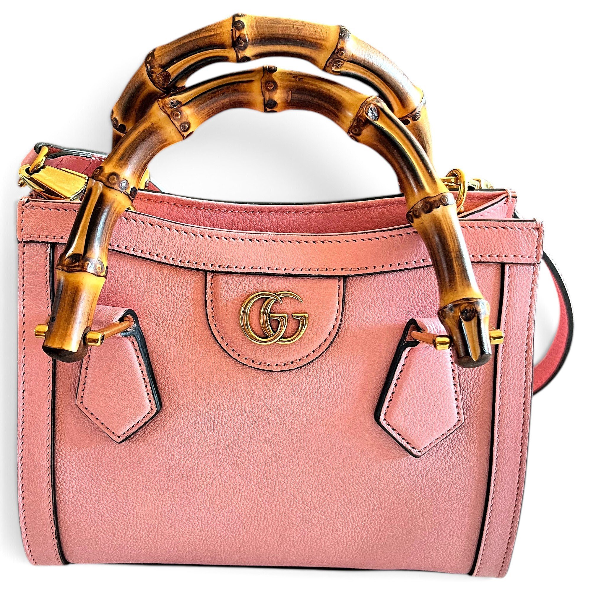 Bamboo leather handbag
