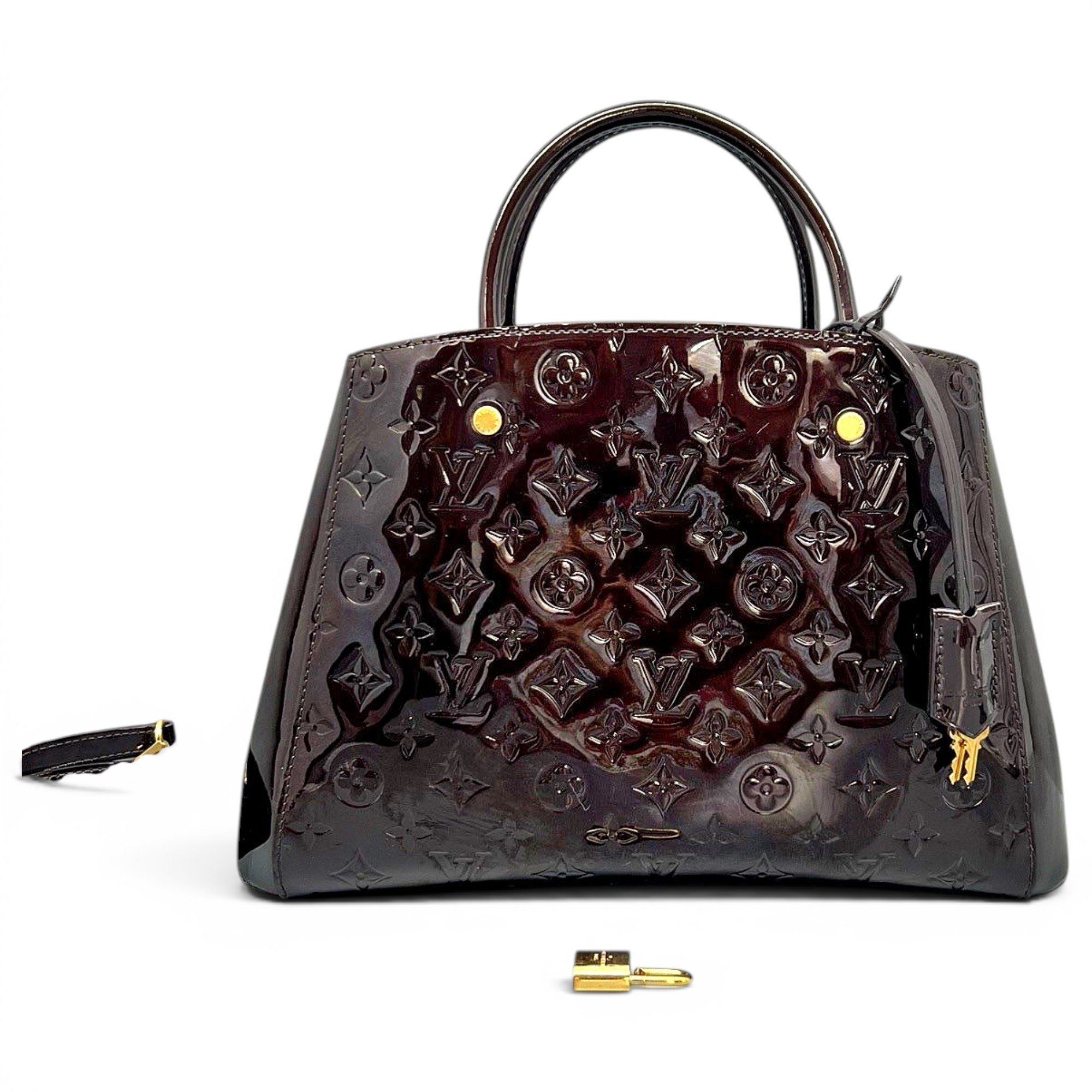 Patent leather tote