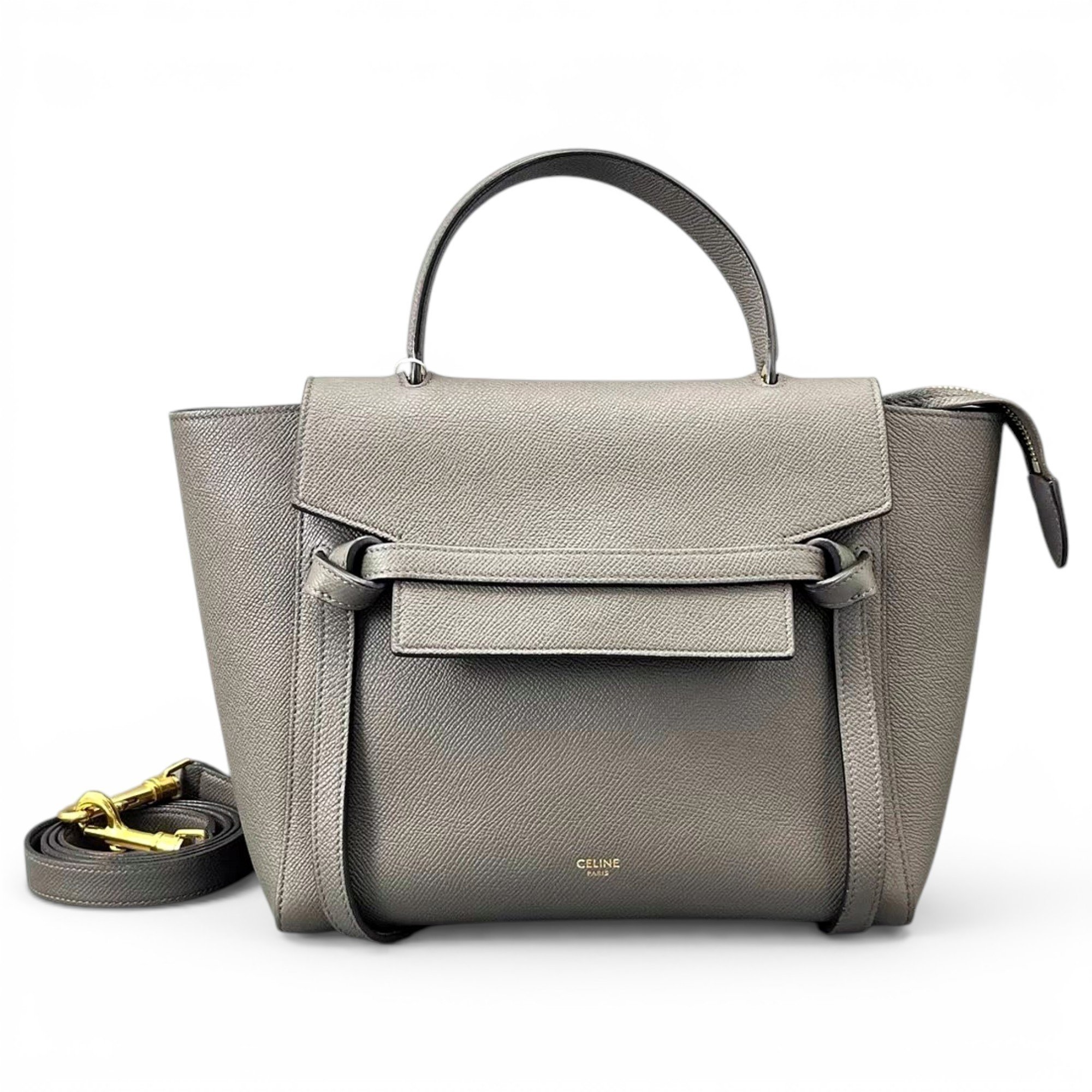 Belt leather handbag