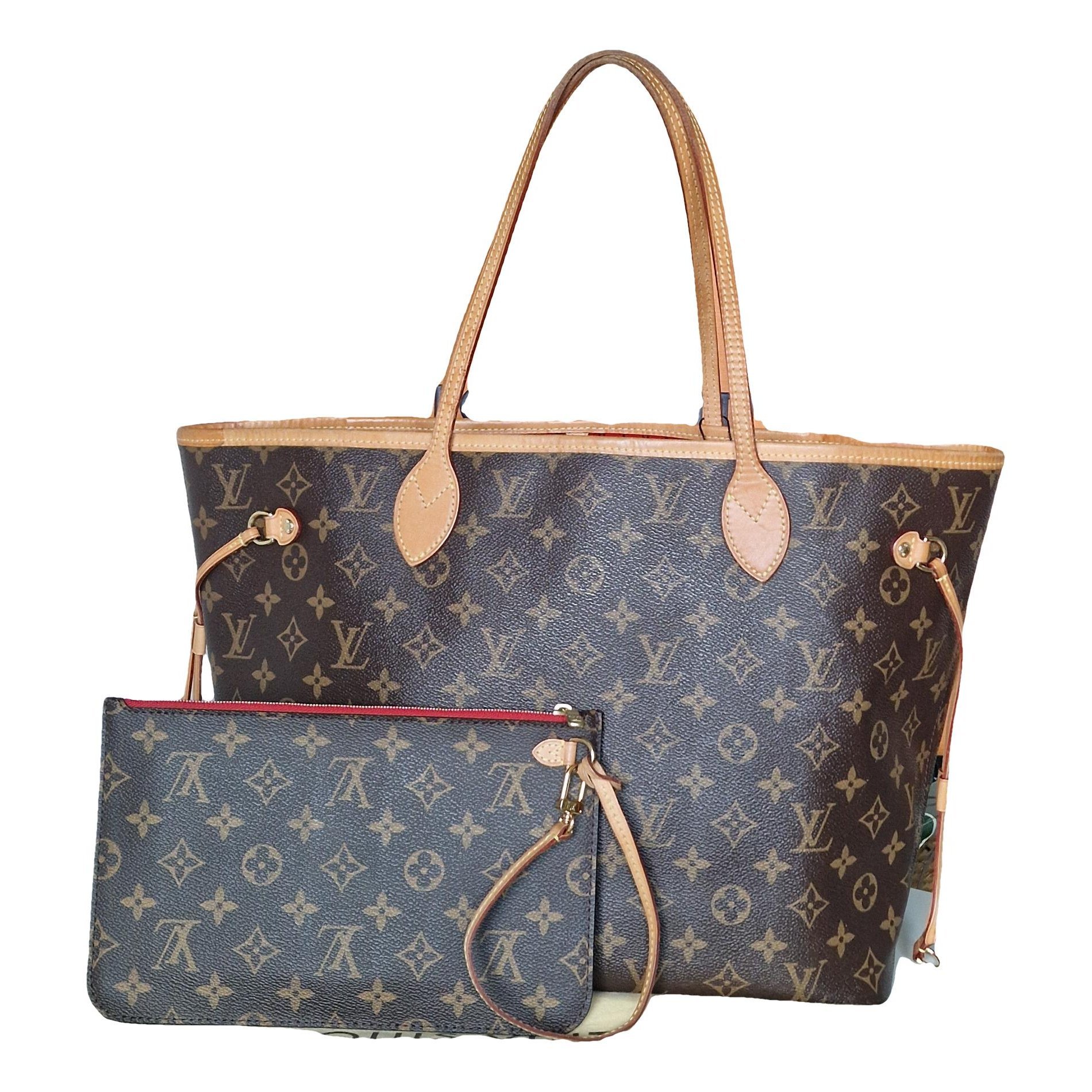 Louis Vuitton Neverfull leather tote