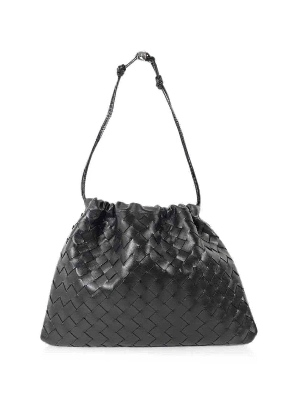 Intrecciato leather shoulder bag