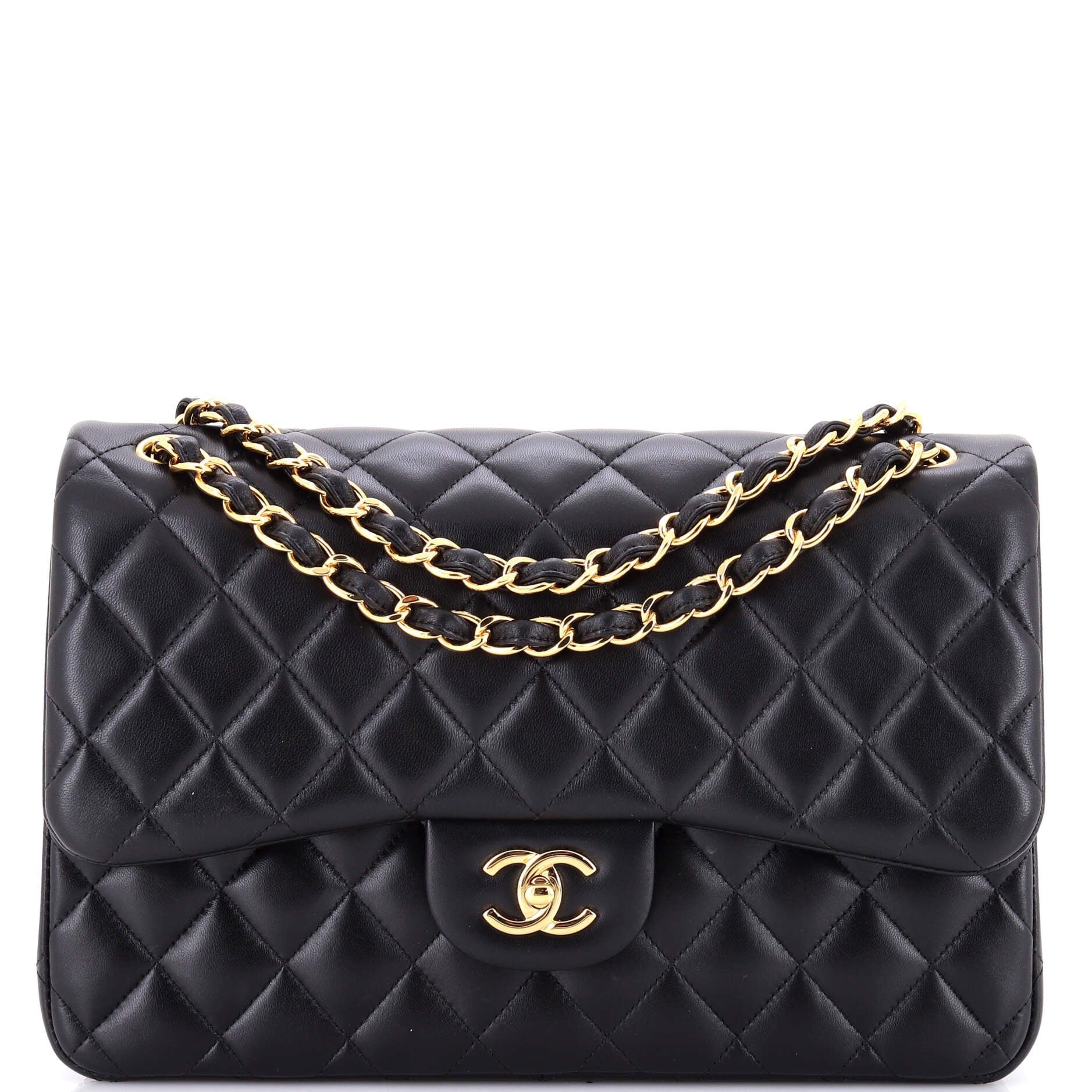 Classic Double Flap Bag Quilted Lambskin Jumbo