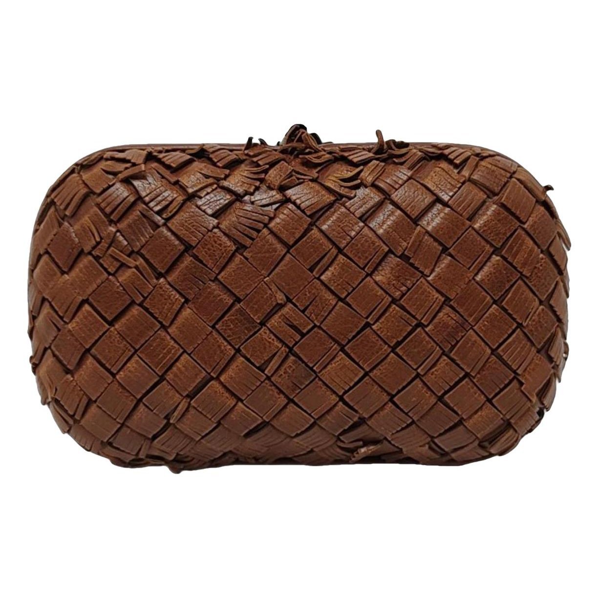 Pochette Knot leather clutch bag