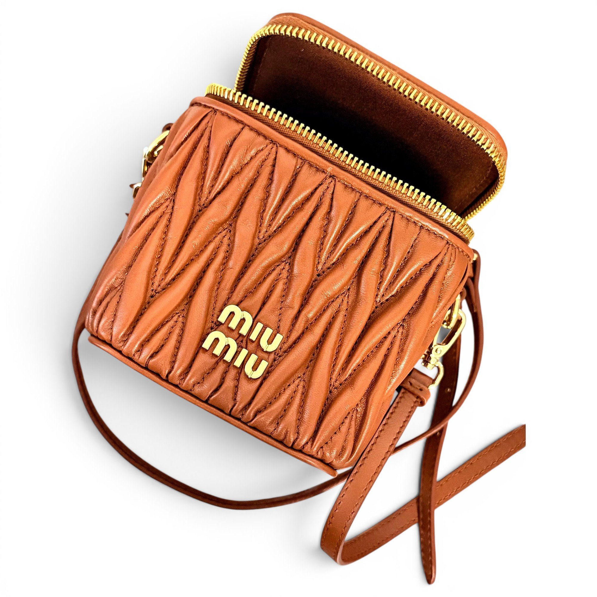 Matelassé leather mini bag