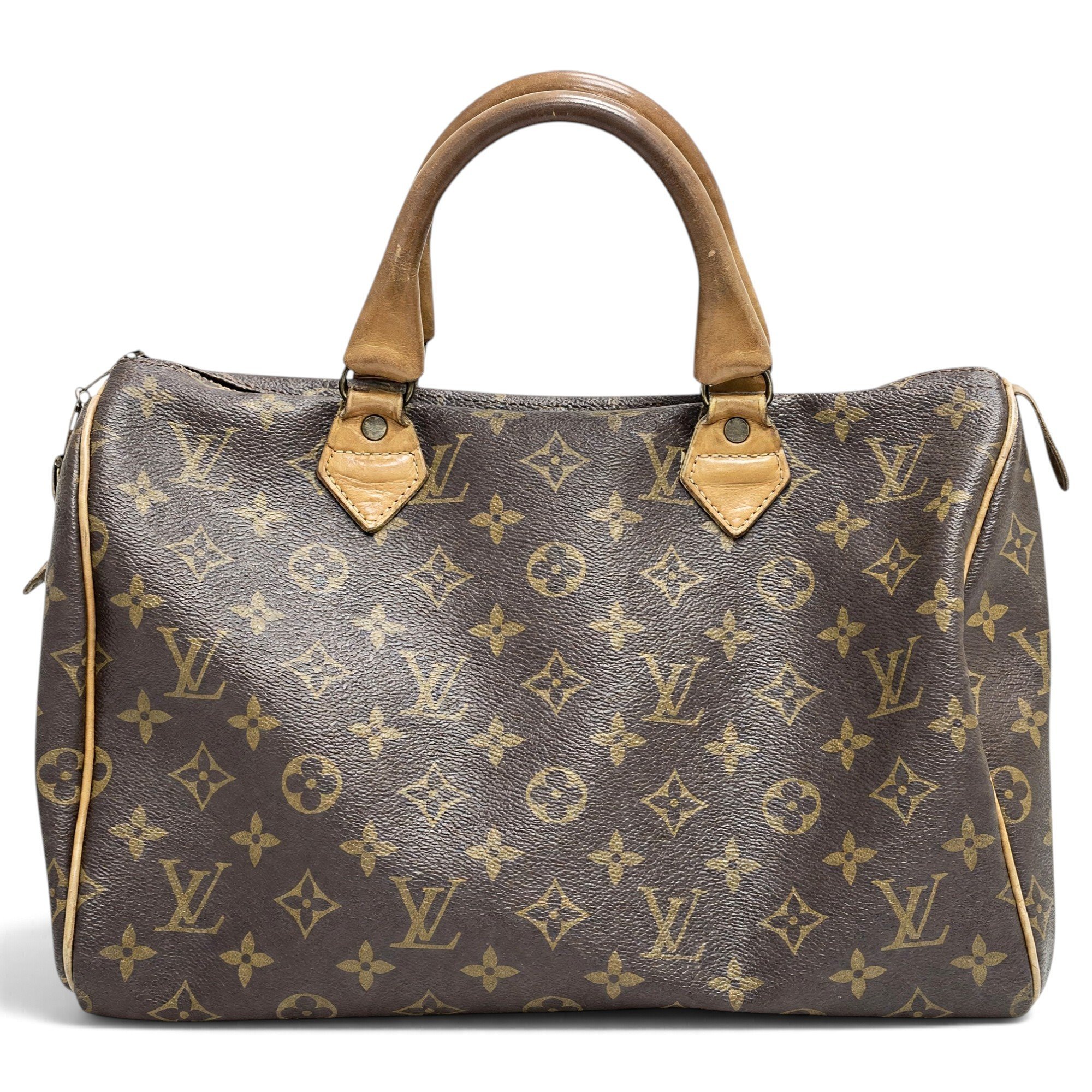 Speedy leather handbag
