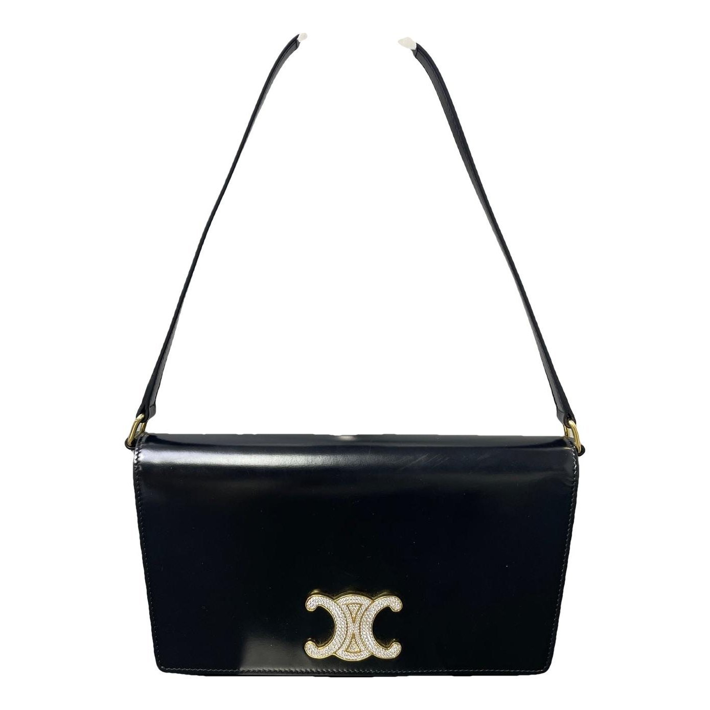 Triomphe patent leather mini bag