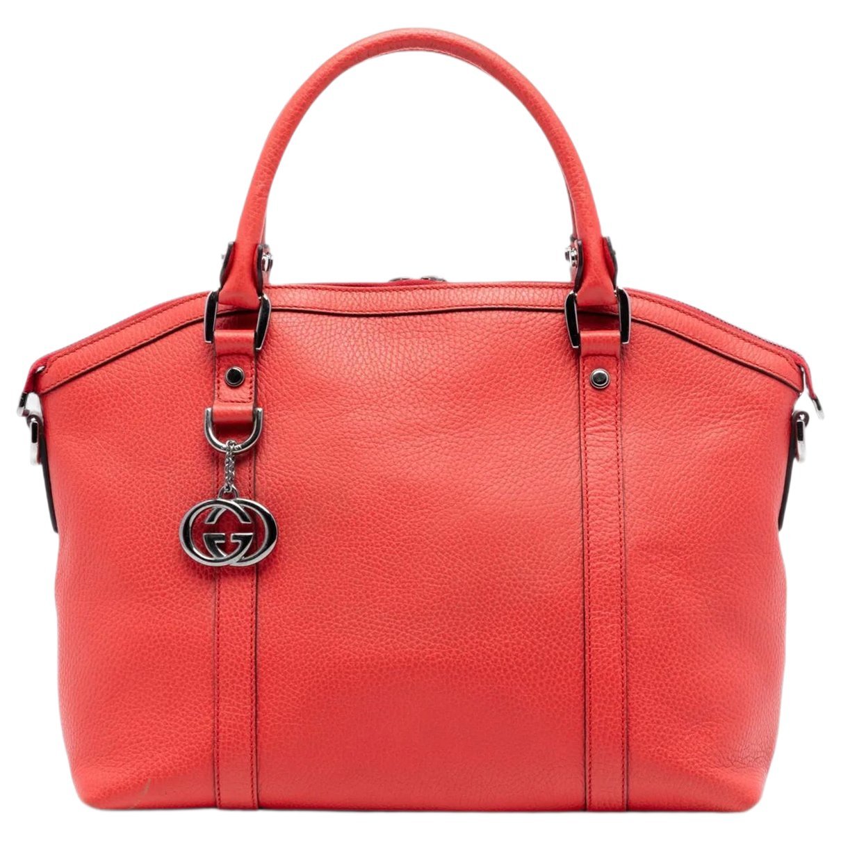 Dôme leather satchel