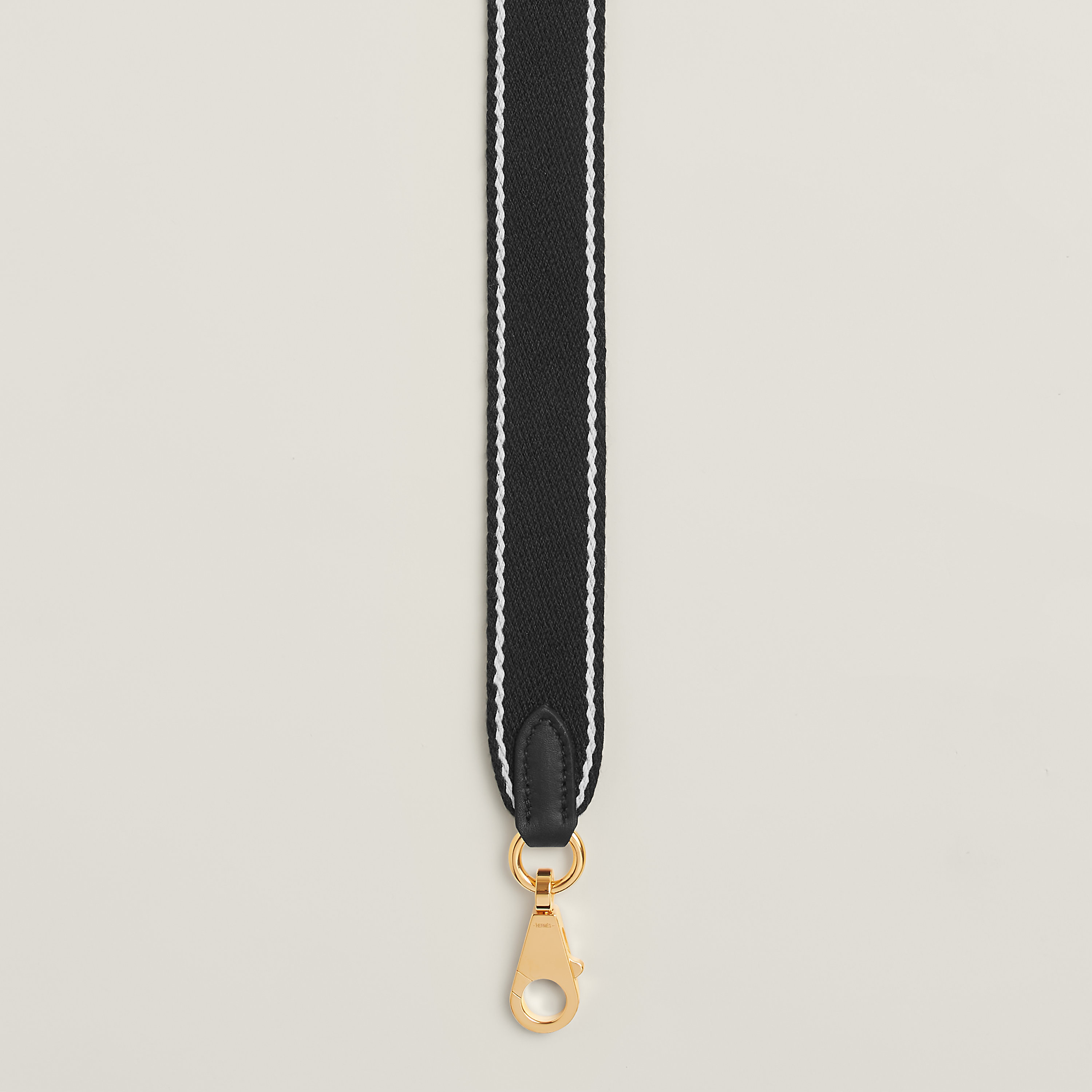 Sangle Wooly Sellier bicolor bag strap