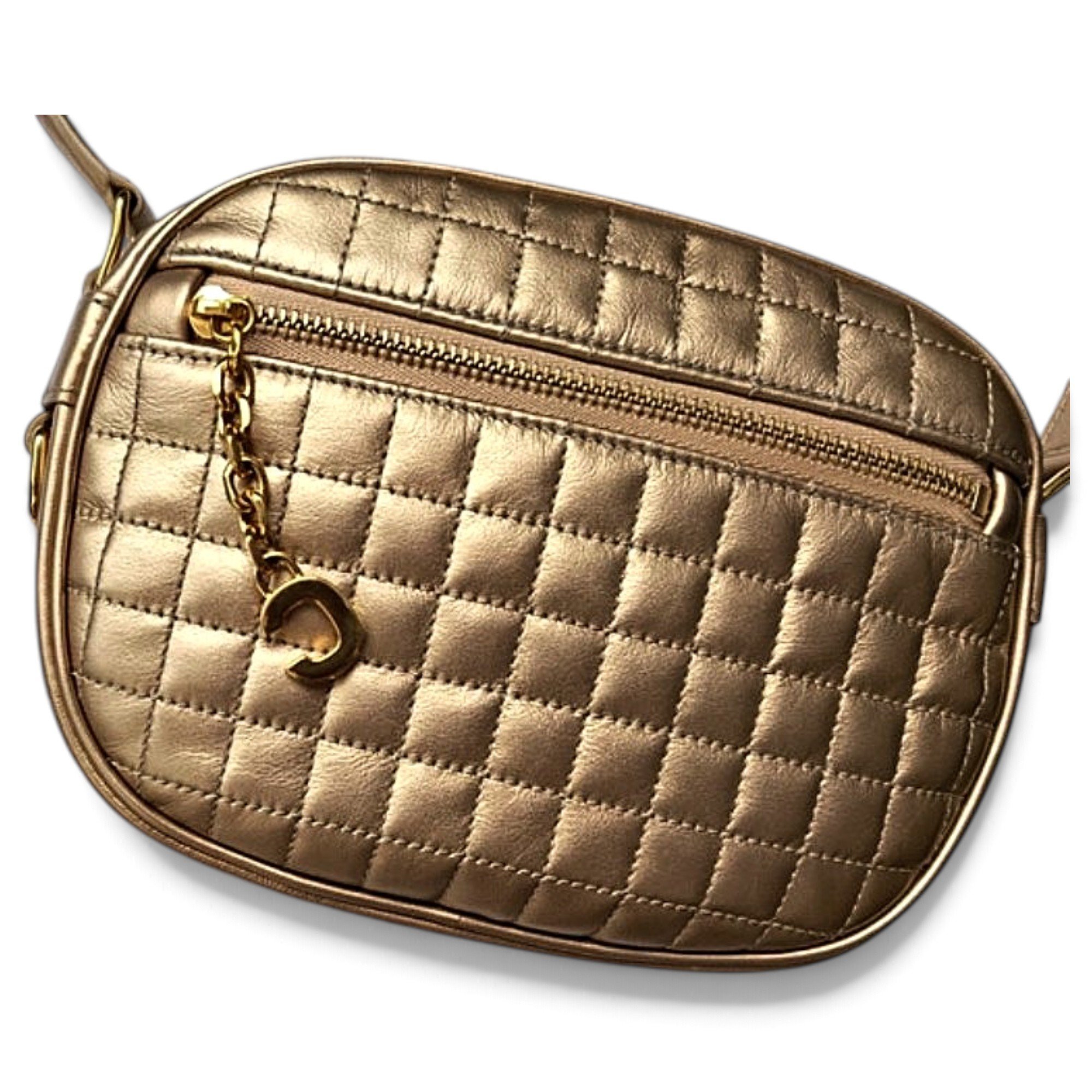 Charm leather crossbody bag