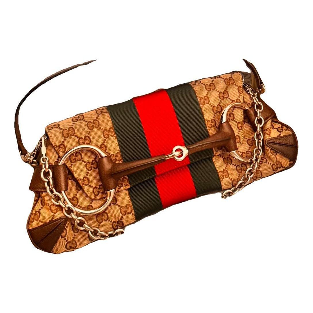 Horsebit Chain cloth handbag