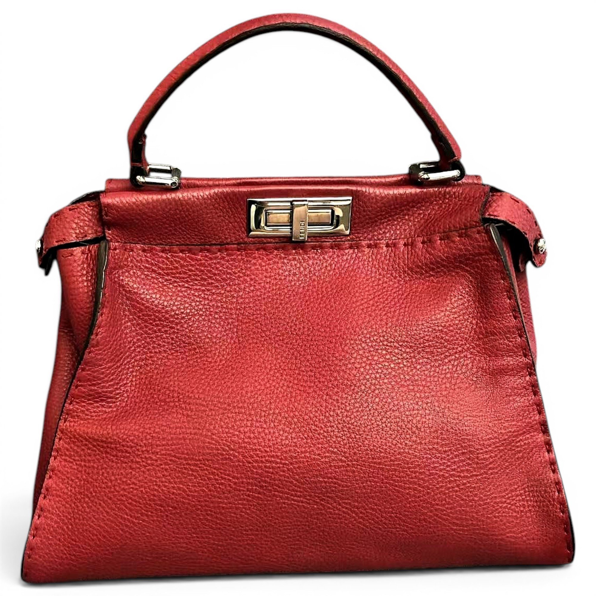 Peekaboo leather handbag