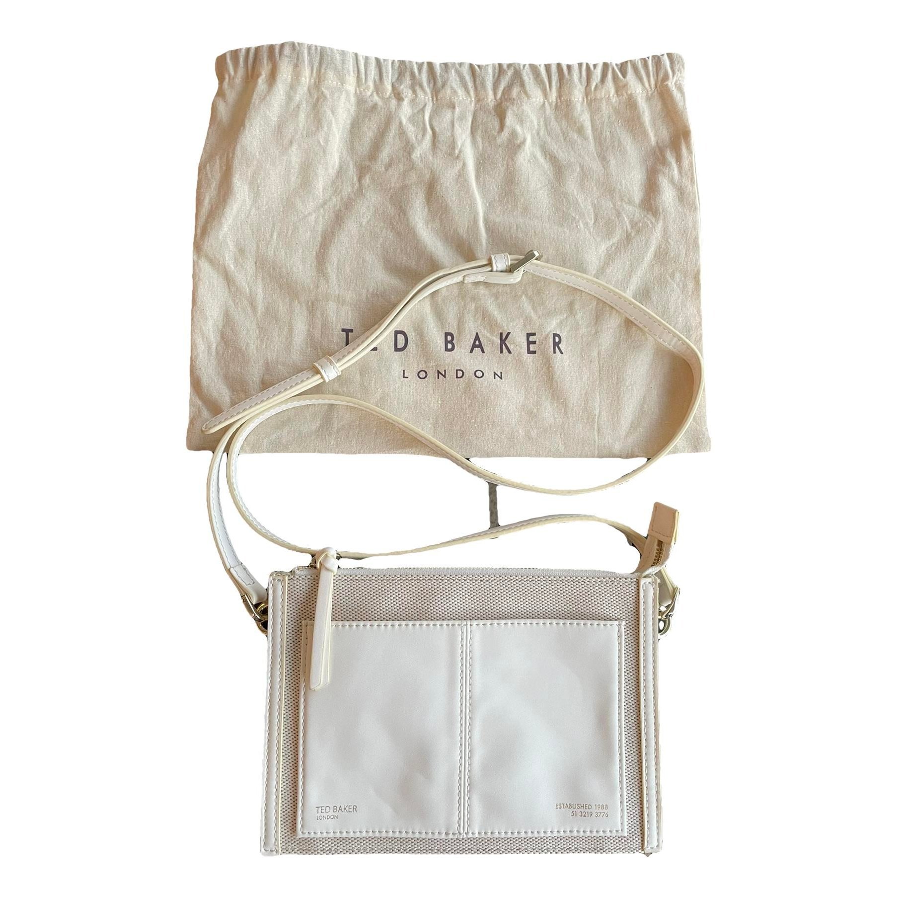 Leather clutch bag