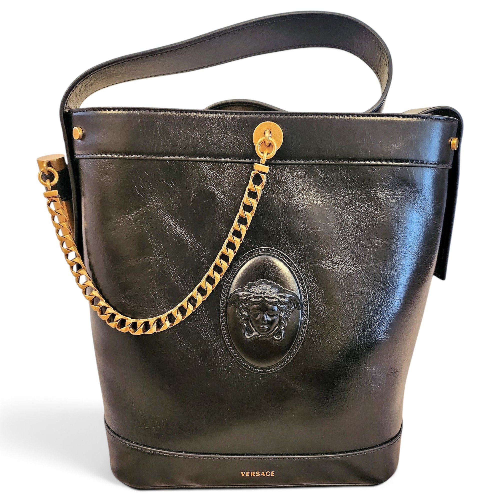 La Medusa leather bag
