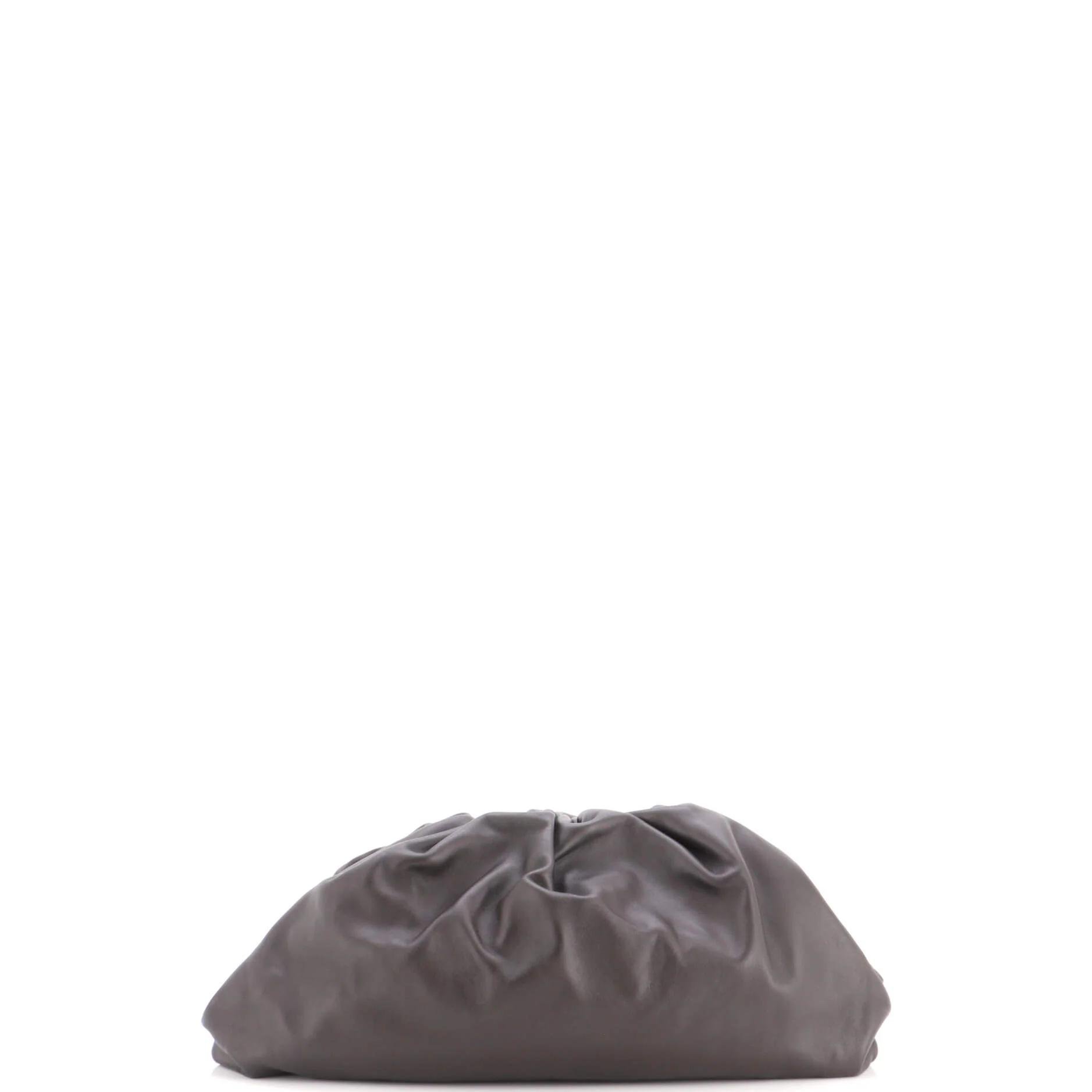 Leather clutch bag