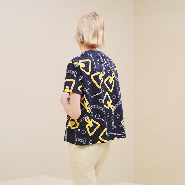 Violet Améthyste "Effet Kaleidoscope" Boxy Fit T-shirt
