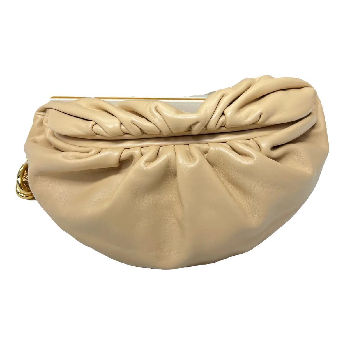Pouch leather handbag