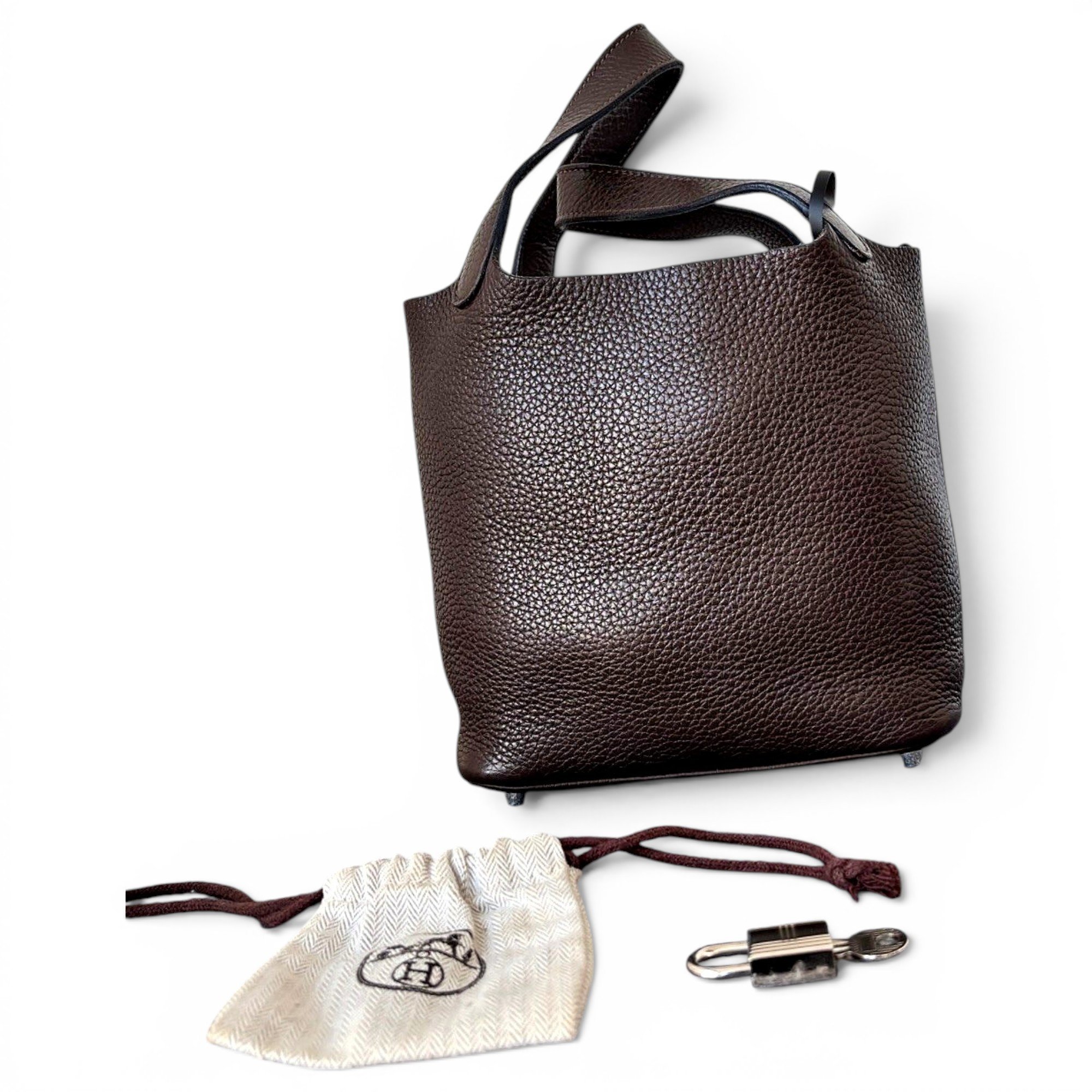 Picotin leather handbag