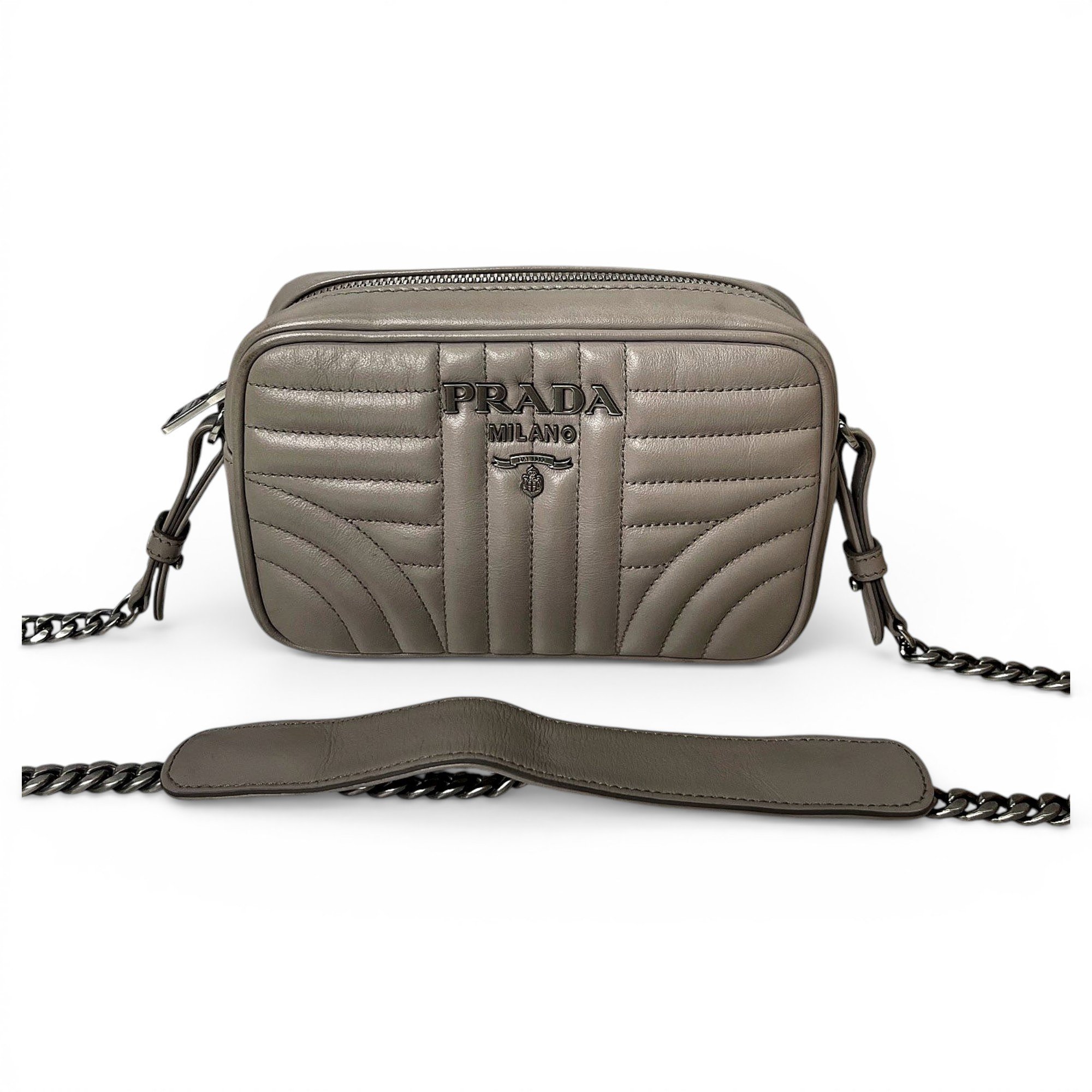 Diagramme leather handbag