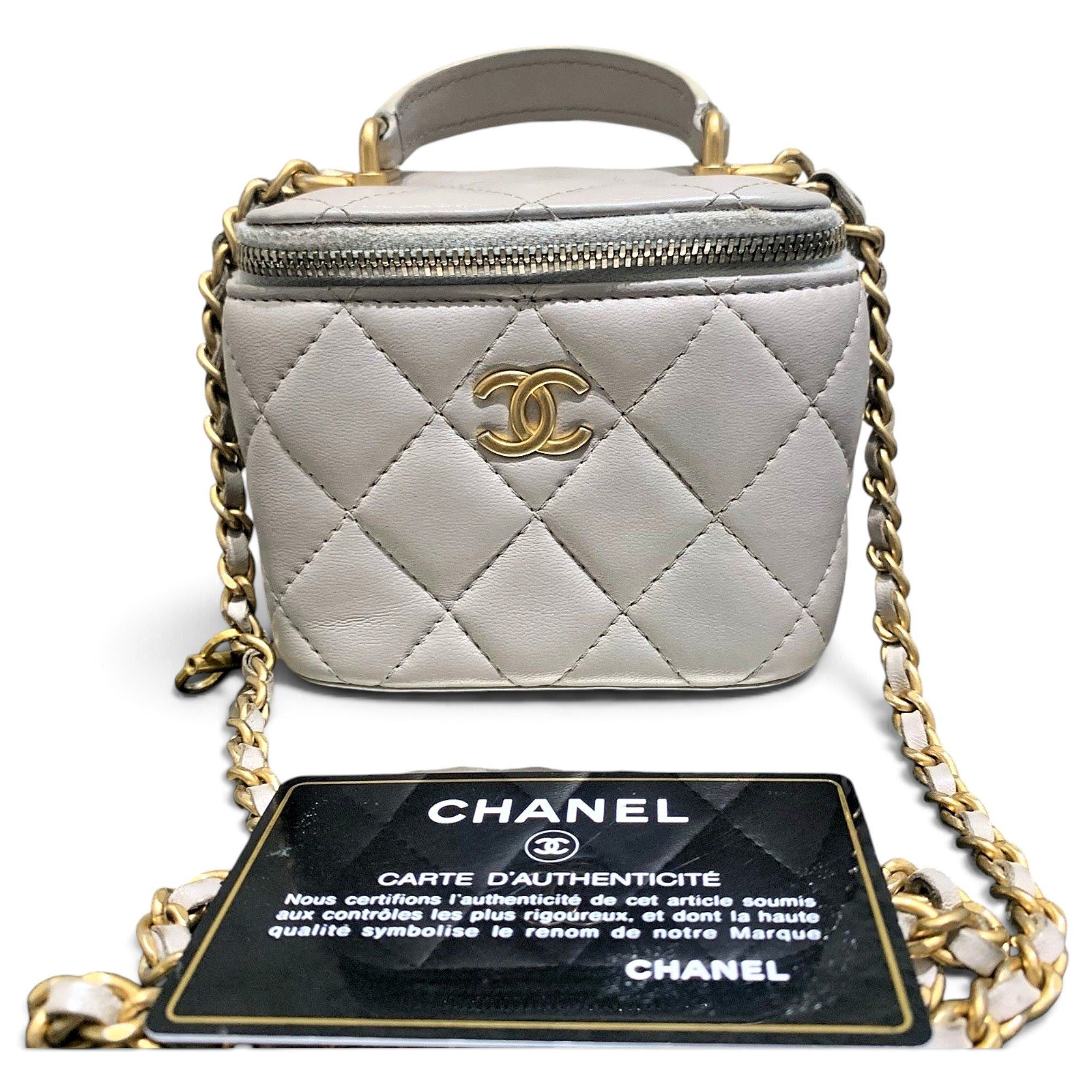 Trendy CC Vanity leather handbag