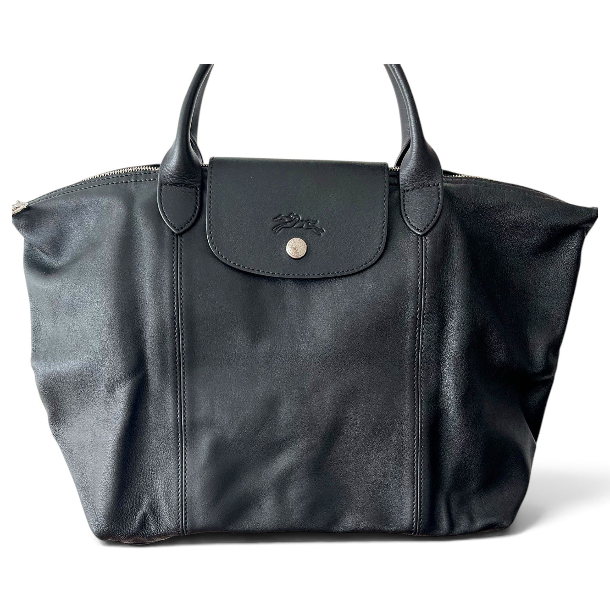 Longchamp Pliage leather handbag