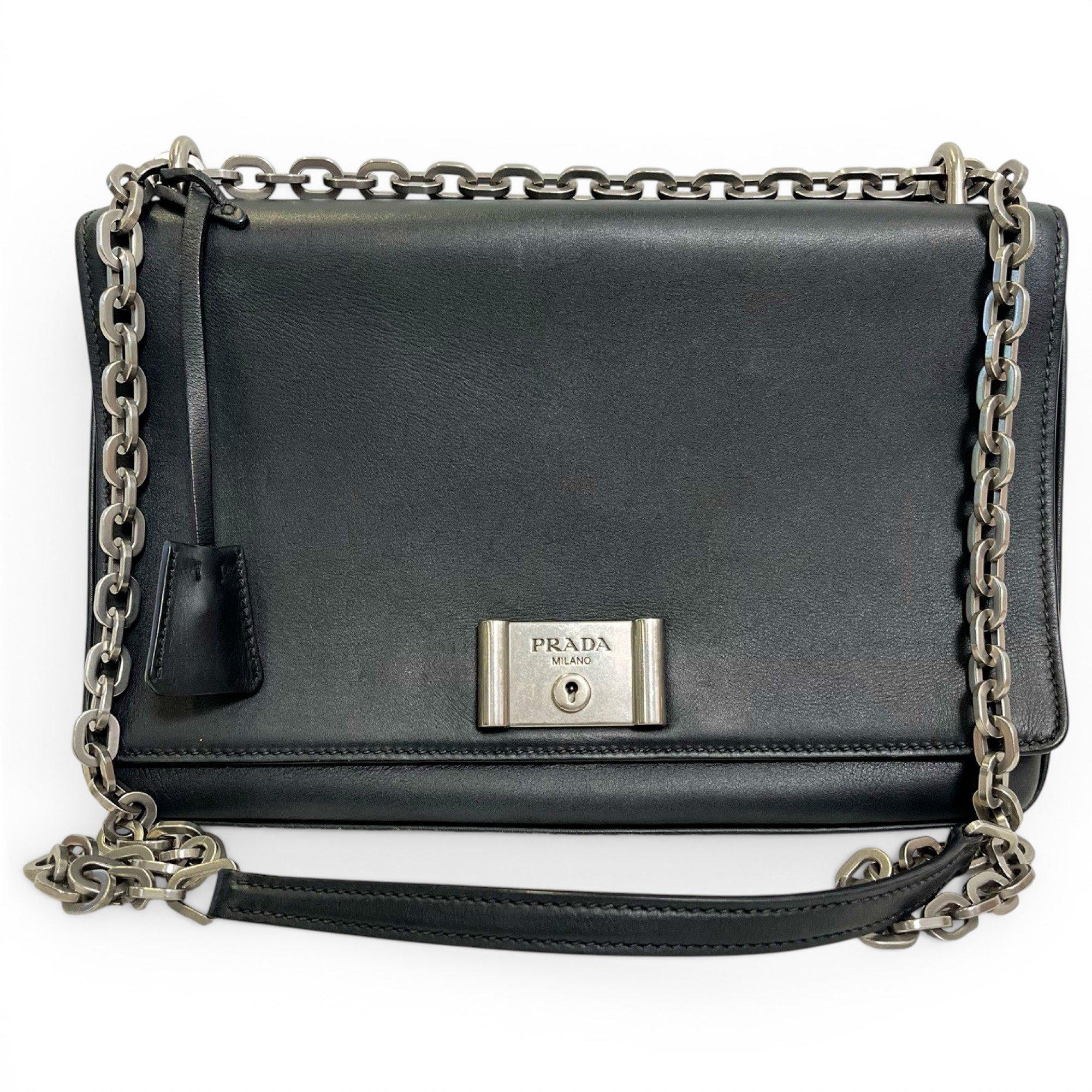 Cahier leather handbag