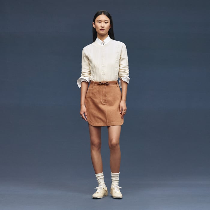 Marron Alezan Equestrian Miniskirt