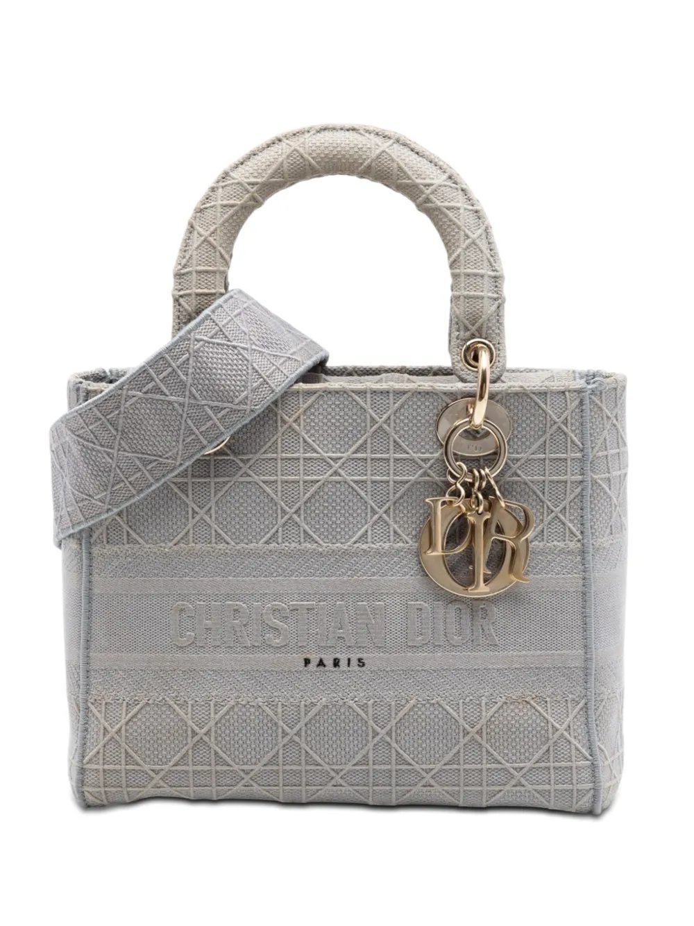 2020 Medium Canvas Cannage Lady D Lite satchel