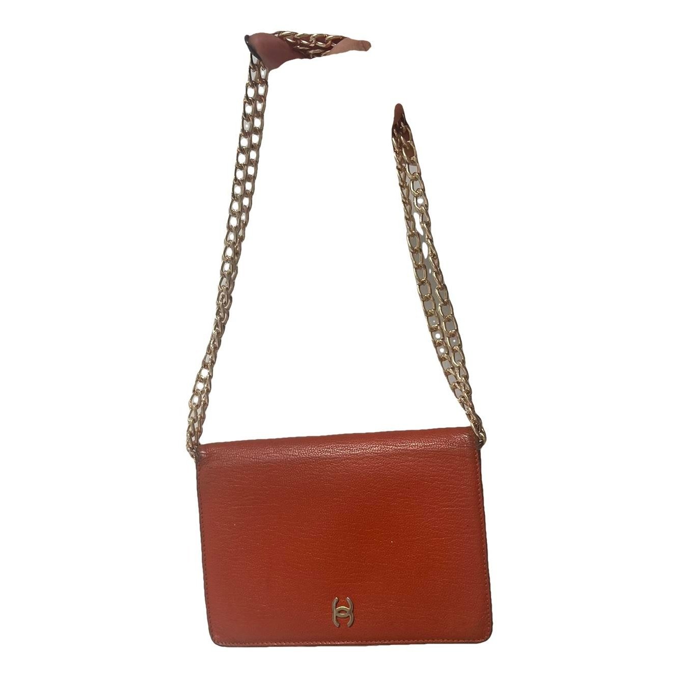 Leather clutch bag