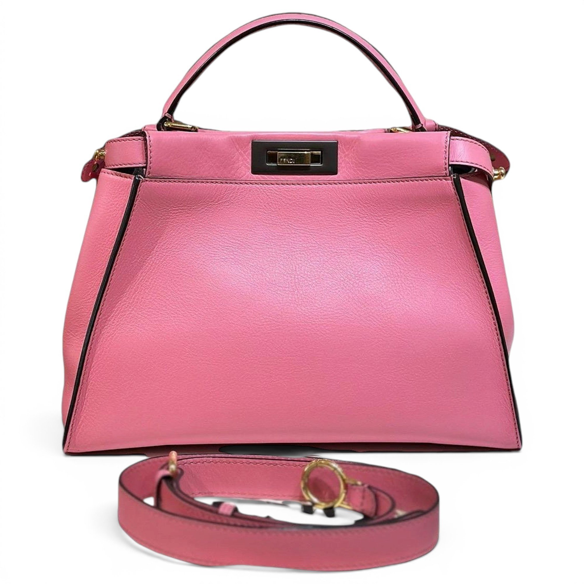 Peekaboo leather handbag