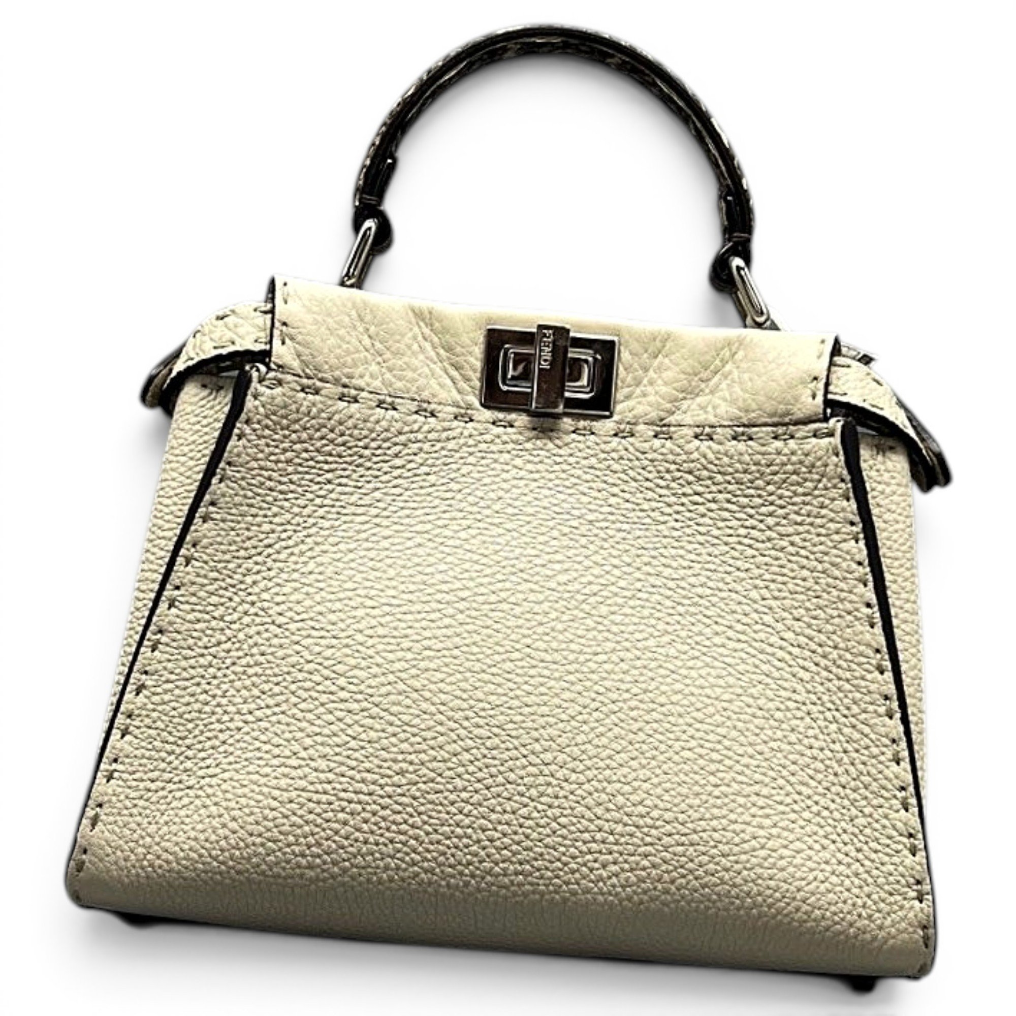 Peekaboo leather handbag