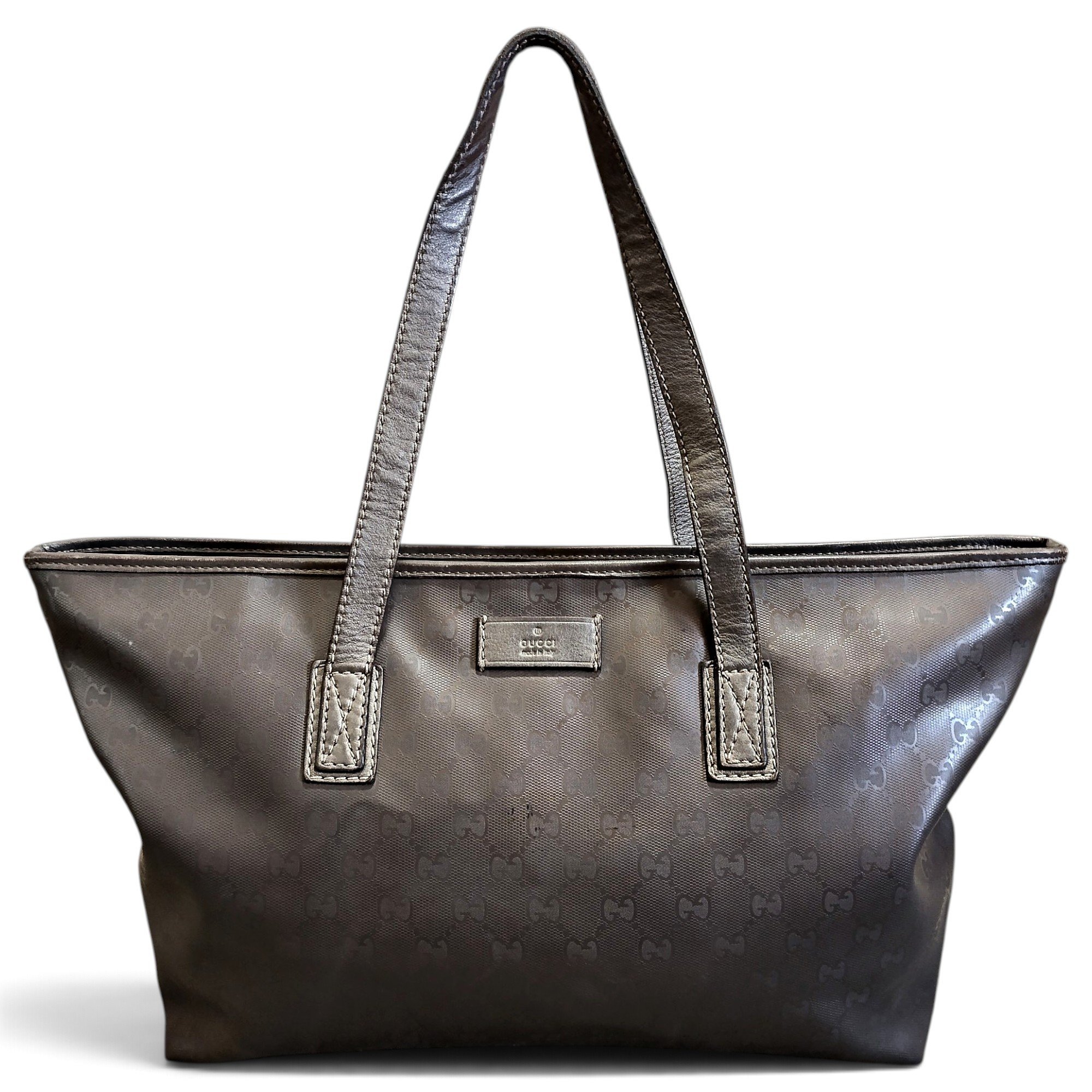 Leather tote