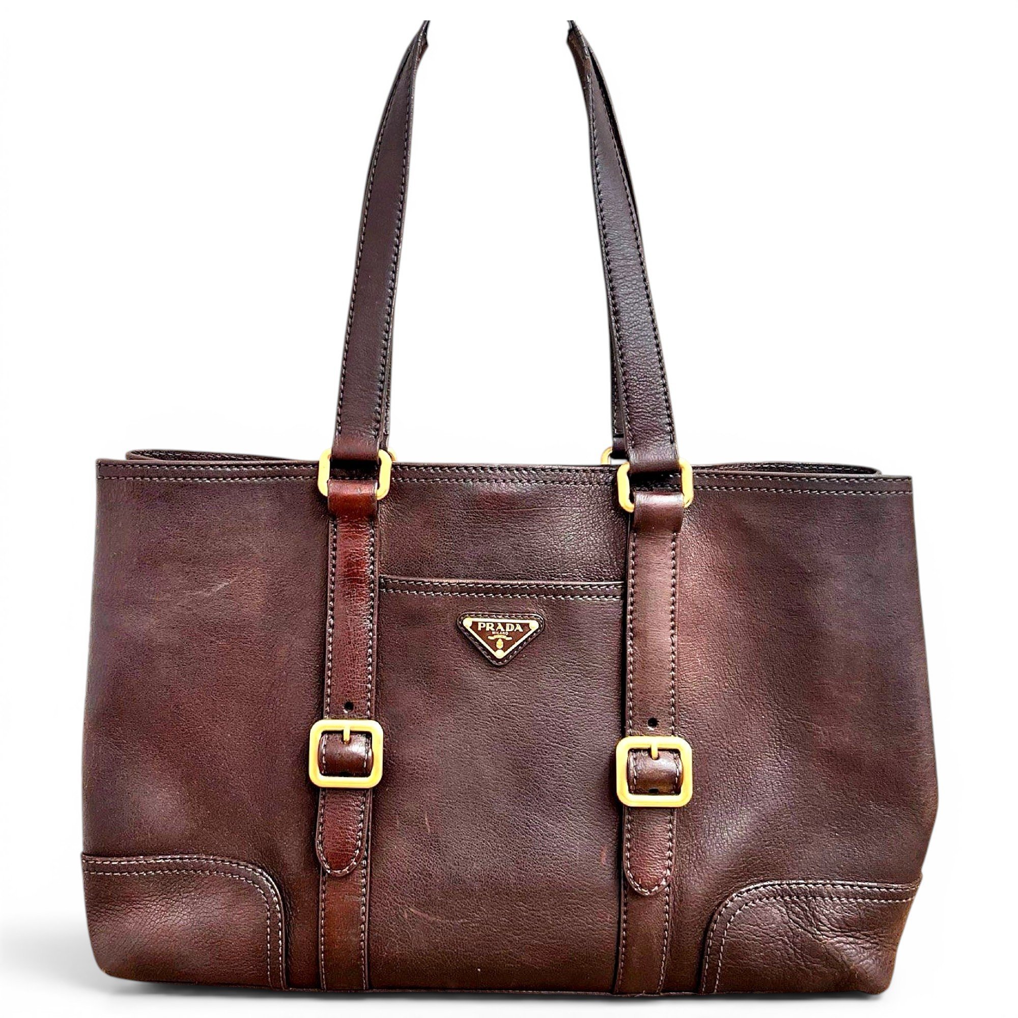 Leather tote