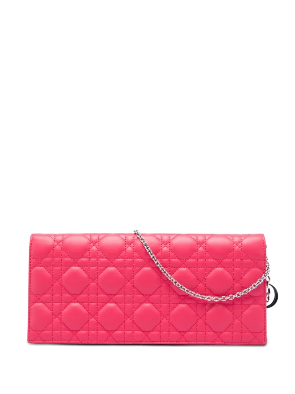 2012 Lambskin Cannage Lady Dior Wallet On Chain crossbody bag