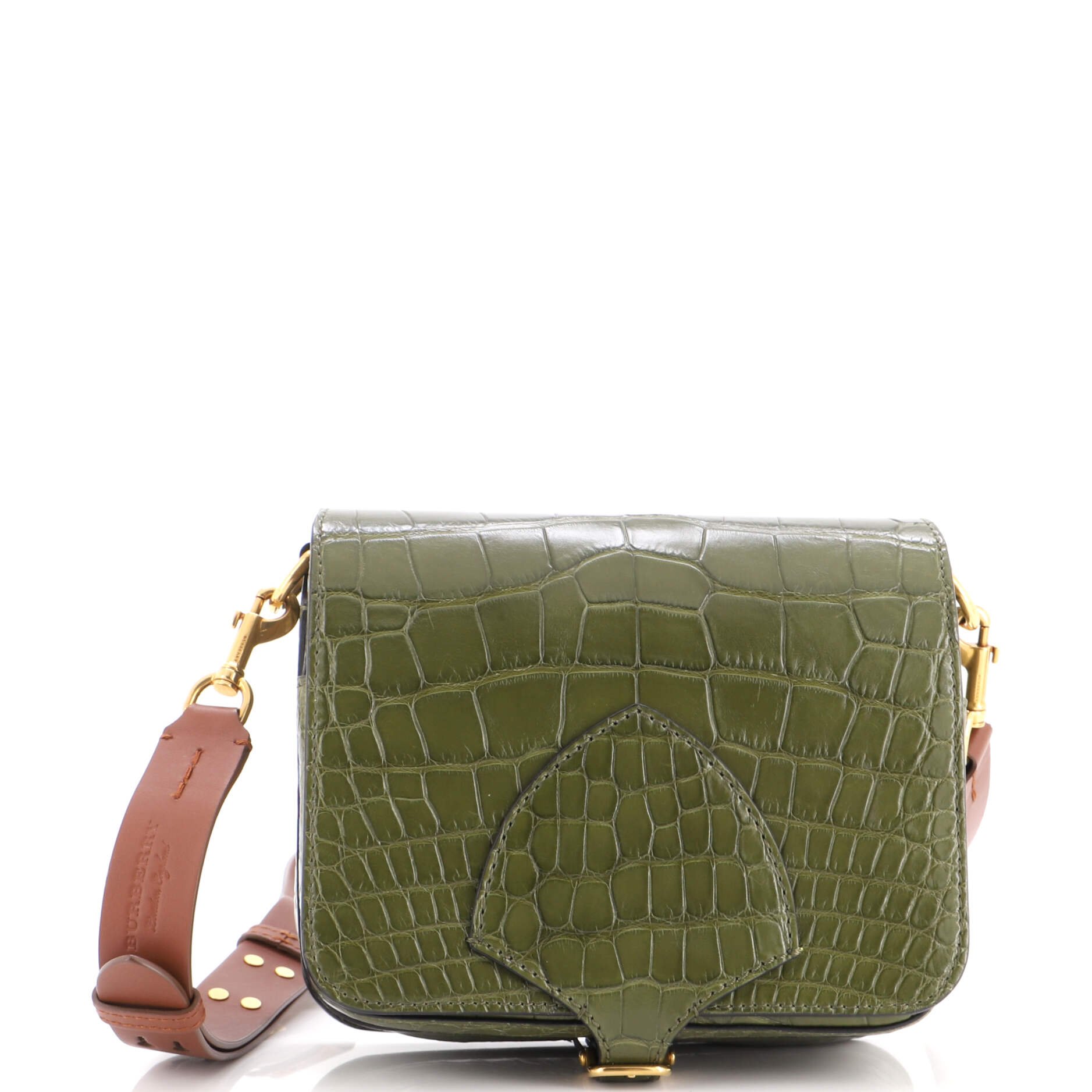 Bridle Square Satchel Alligator Medium