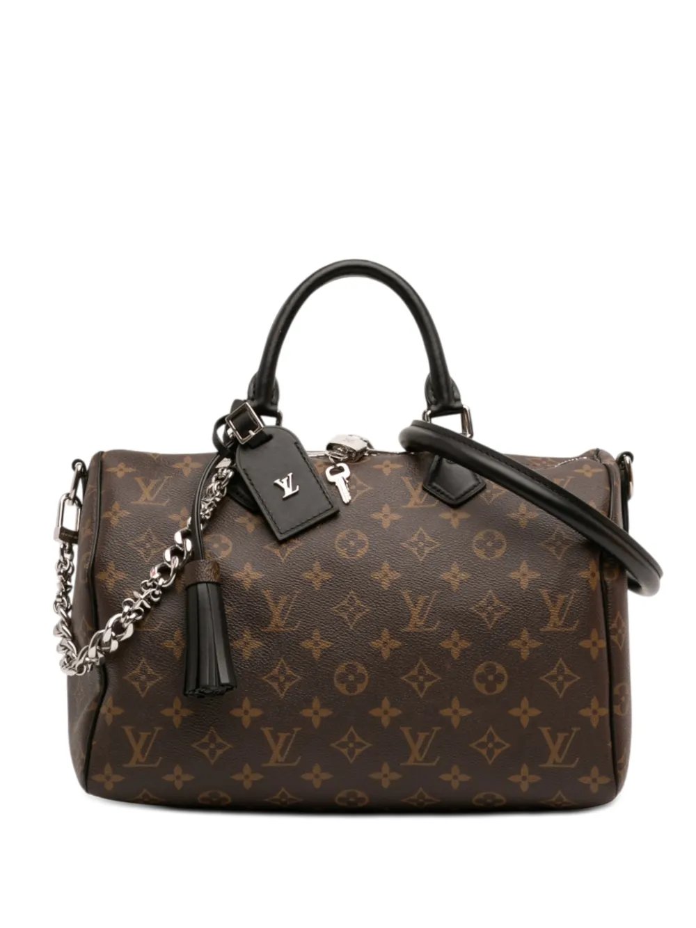 Louis Vuitton 2021-2026 Monogram Speedy Soft 30 Dark satchel